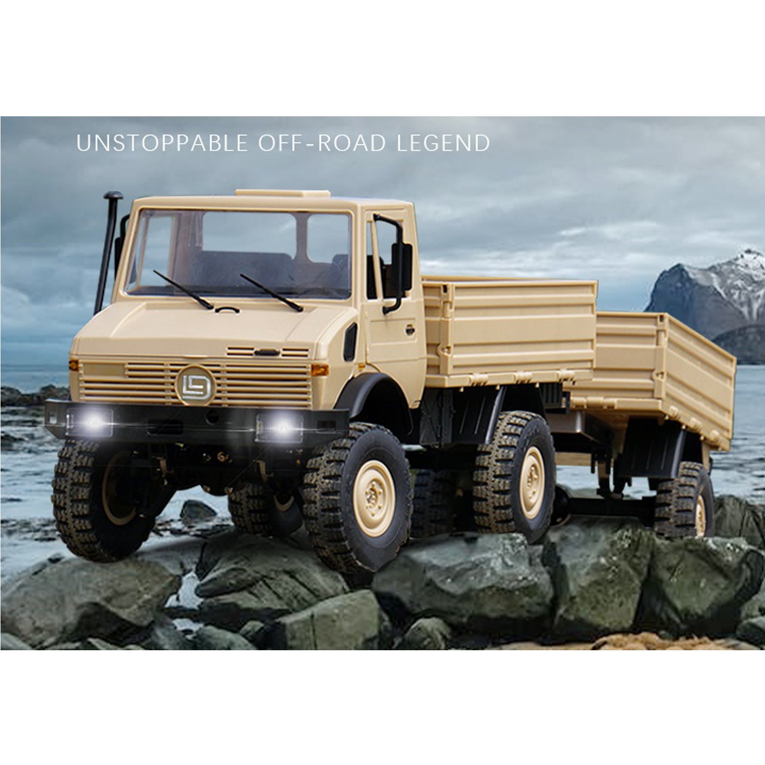 LDRC LD-P06 Unimog 2.4G 1/12 4WD RC Truck Offroad LKW RTR
