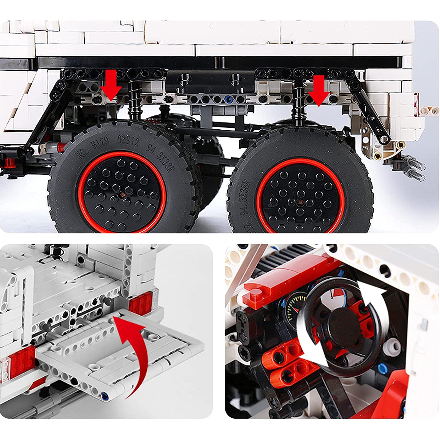 Mould King - ferngesteuerter Technik Bausteine SUV Off Road Geländewagen G700 6x6 RC
