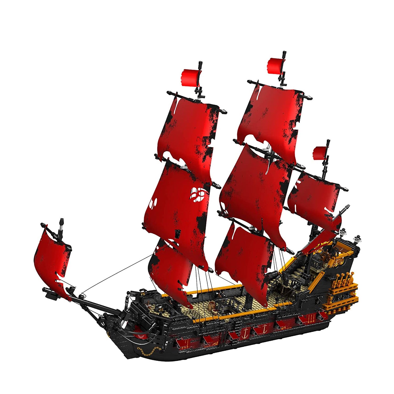 Mould King 13109 Piratenschiff Queen Anne Schiff Spielzeug Bausteine