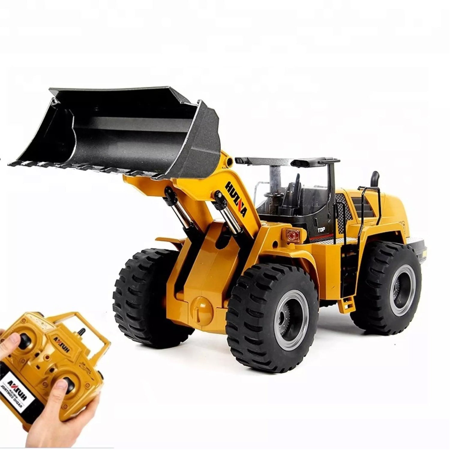 Huina Toys 1583 10 Kanal 1:14 RC Metall Radlader Bulldozer