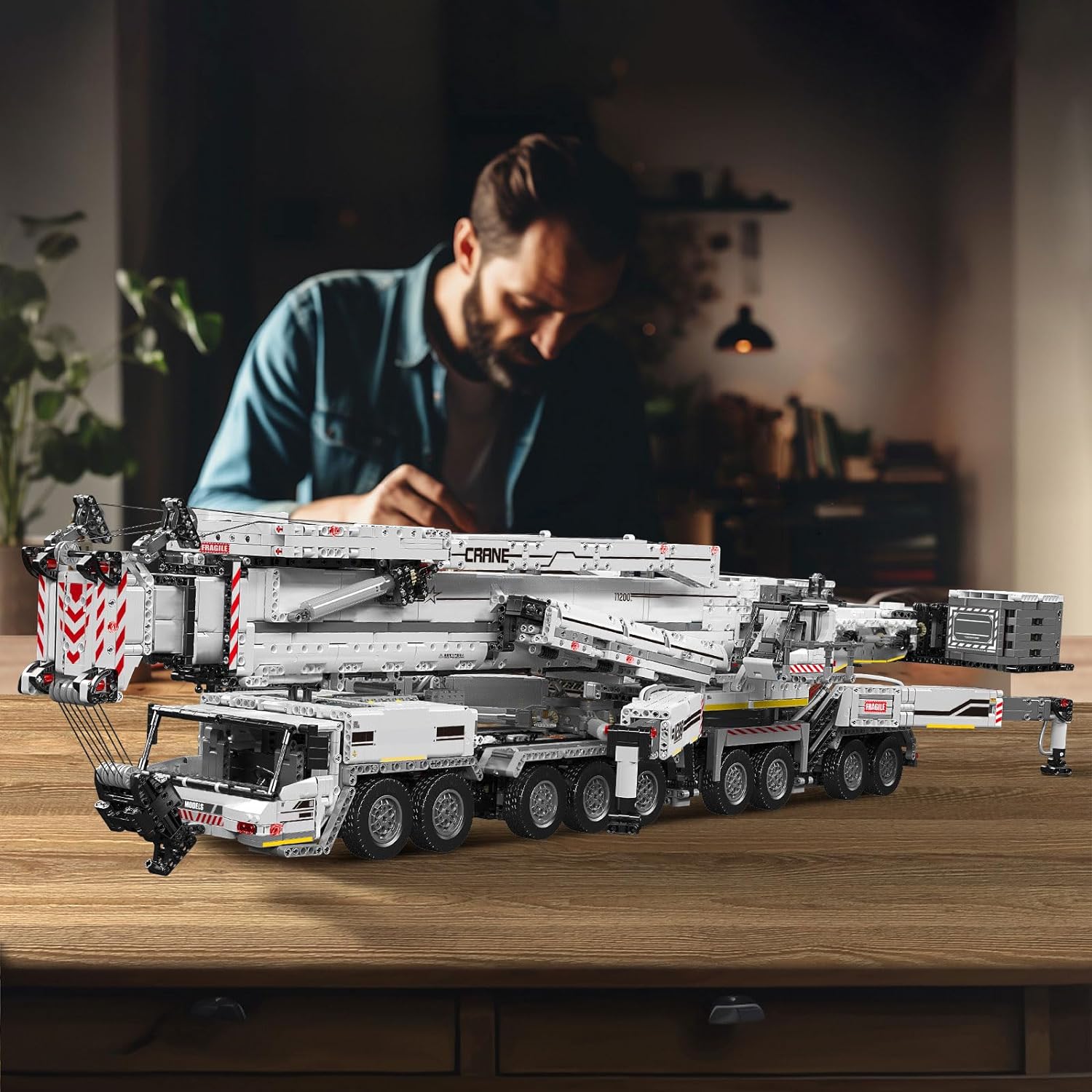 Mould King 17007 Kran Liebherr LTM 11200 RC Technik Spielzeug Bausteine