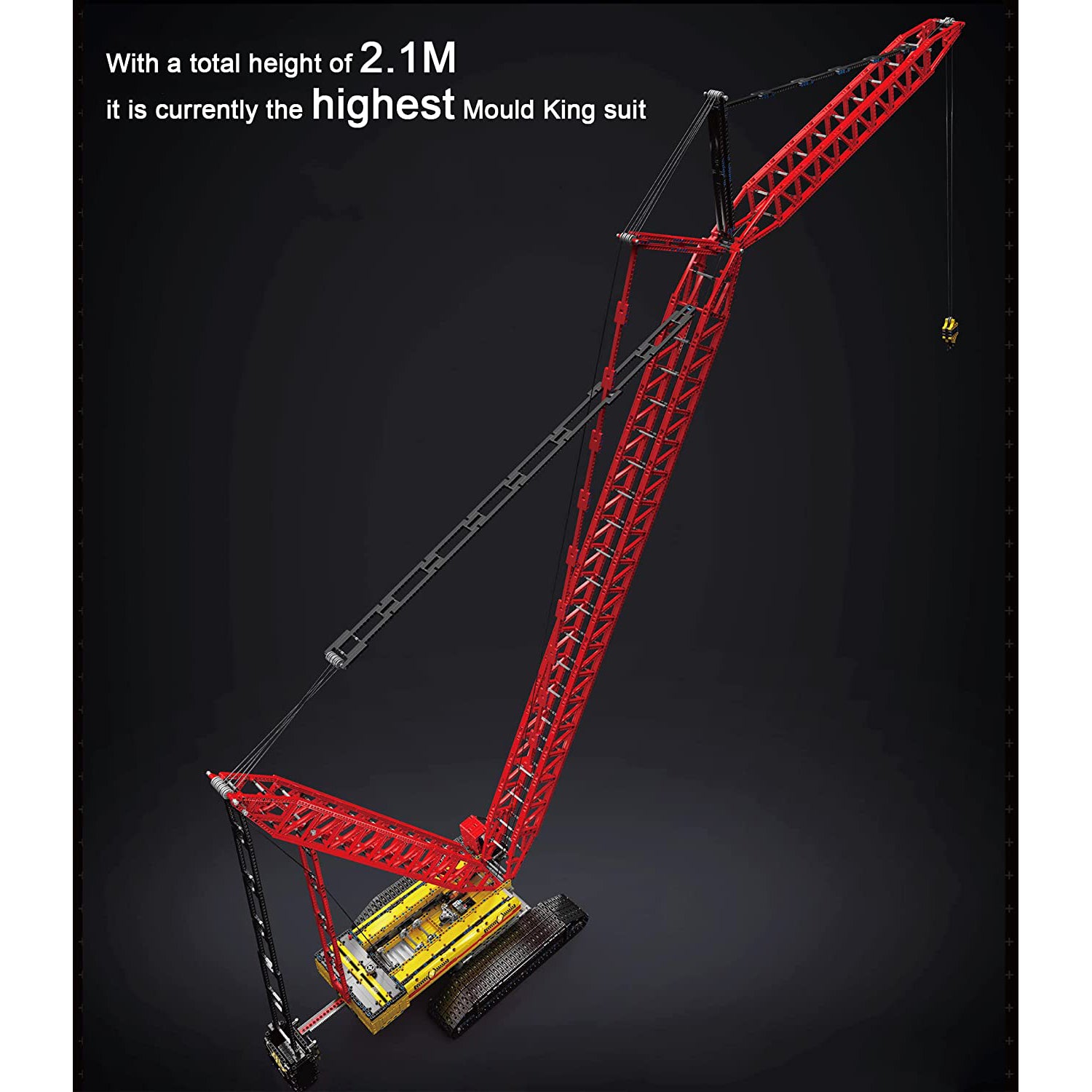 Mould King 17015 Raupenkran Crawler RC Technik Spielzeug Bausteine