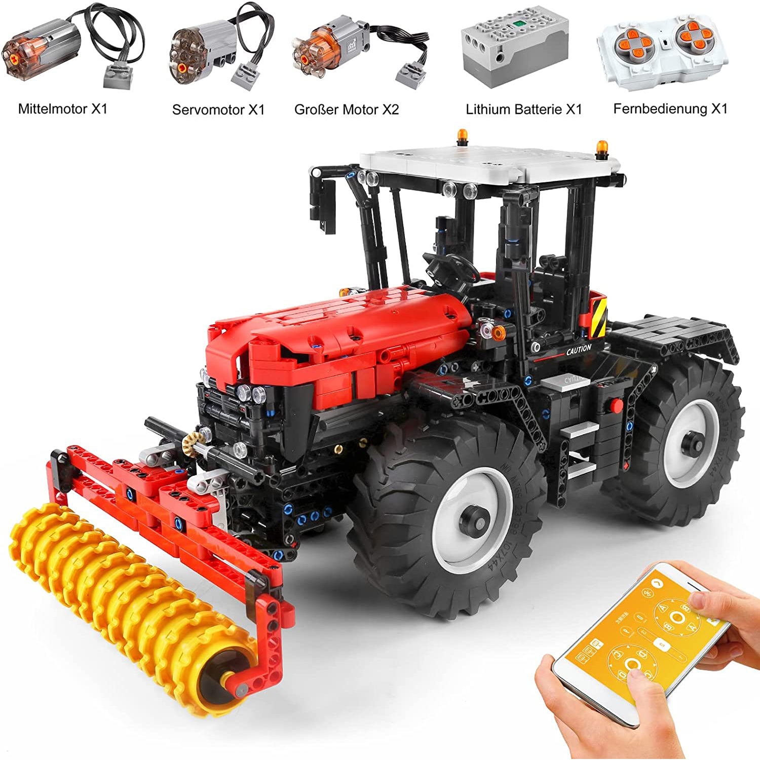 Mould King 17020 Traktor RC Technik 4in1 Spielzeug Bausteine