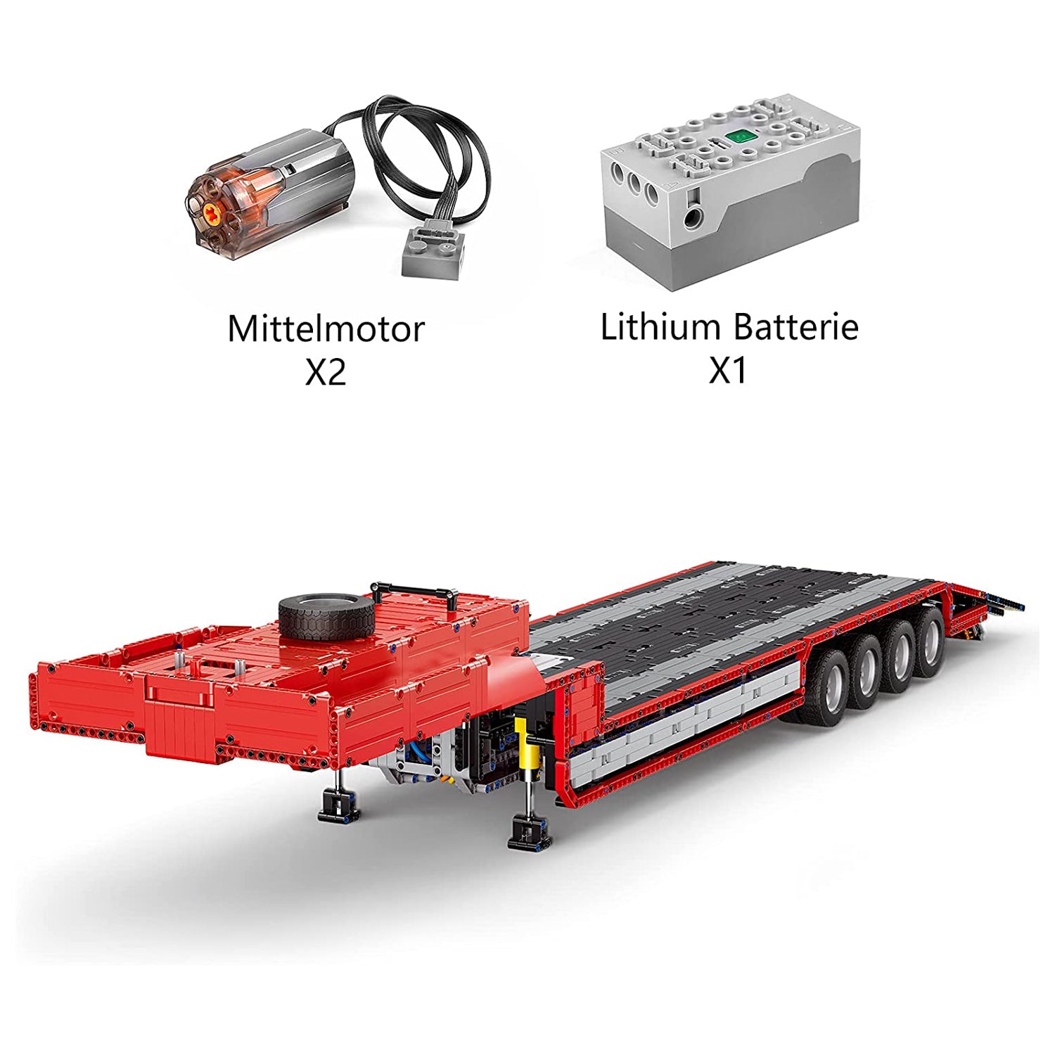 Mould King 19005 LKW Anhänger Zugmaschine Technik Bausteine