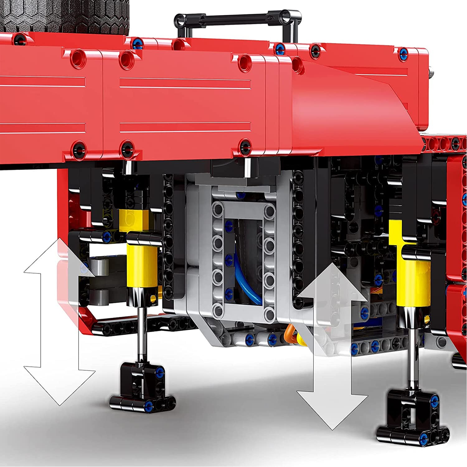 Mould King 19005 LKW Anhänger Zugmaschine Technik Bausteine
