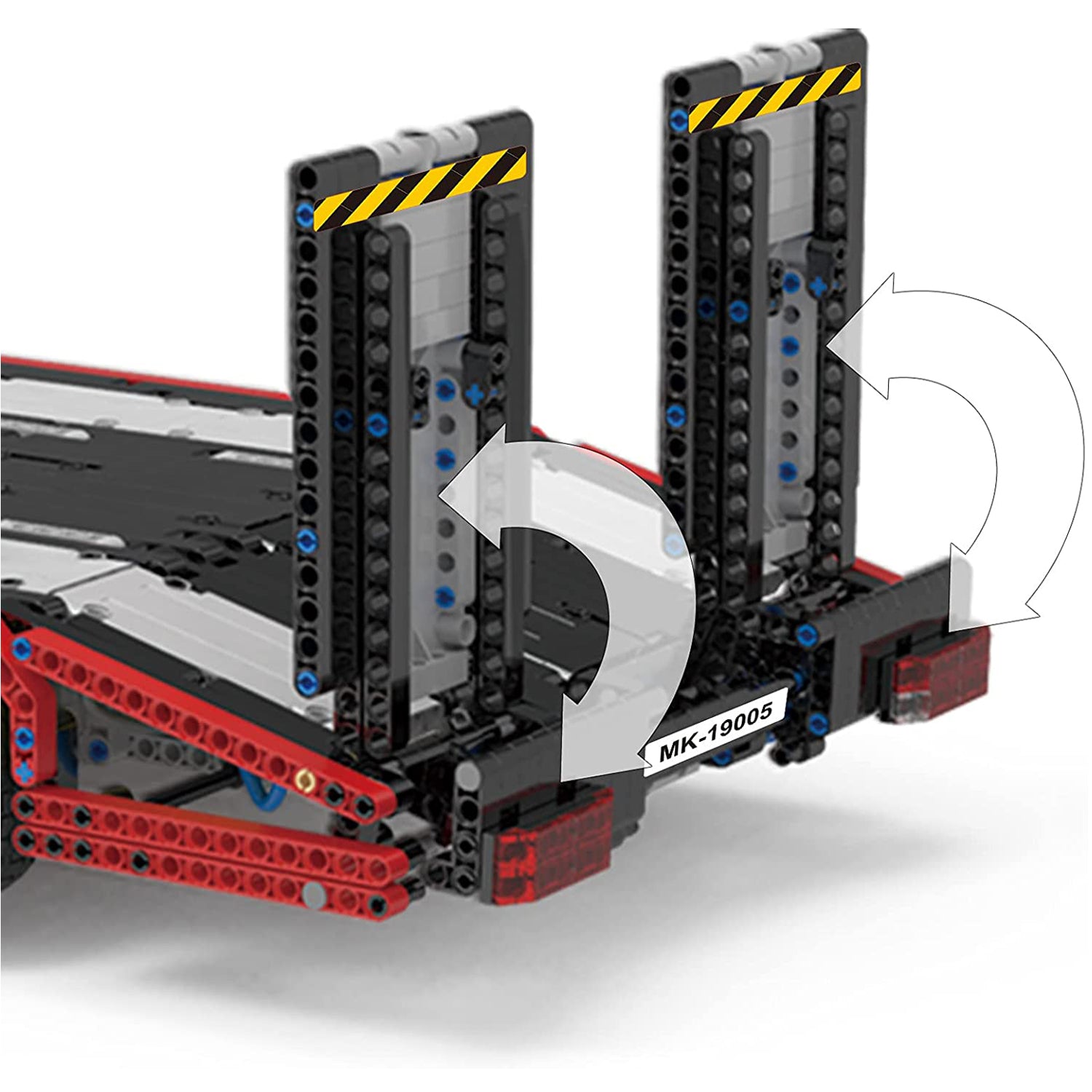 Mould King 19005 LKW Anhänger Zugmaschine Technik Bausteine