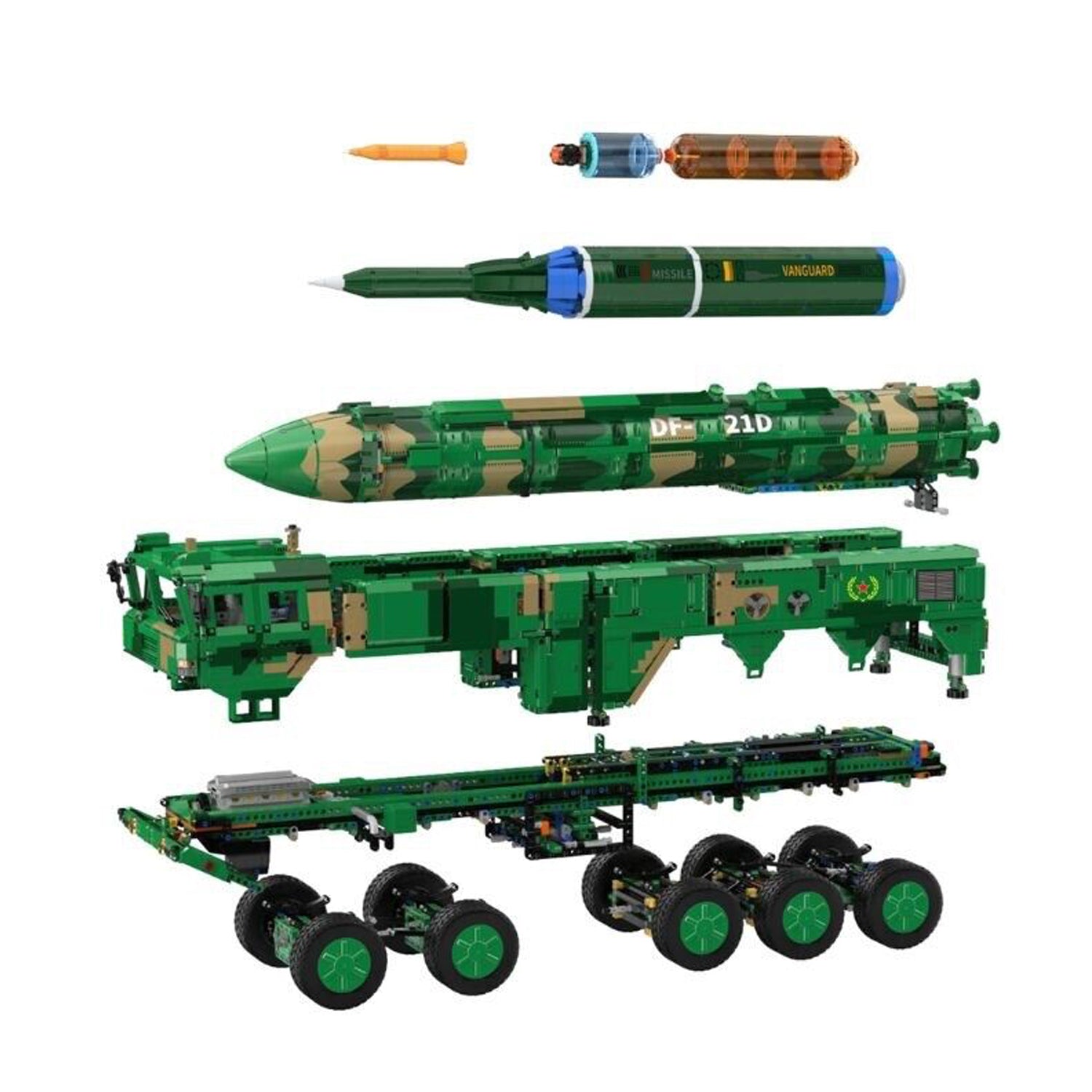 CaDa Master C56031 Langstreckenraketenträger Military DongFeng-21D Technik