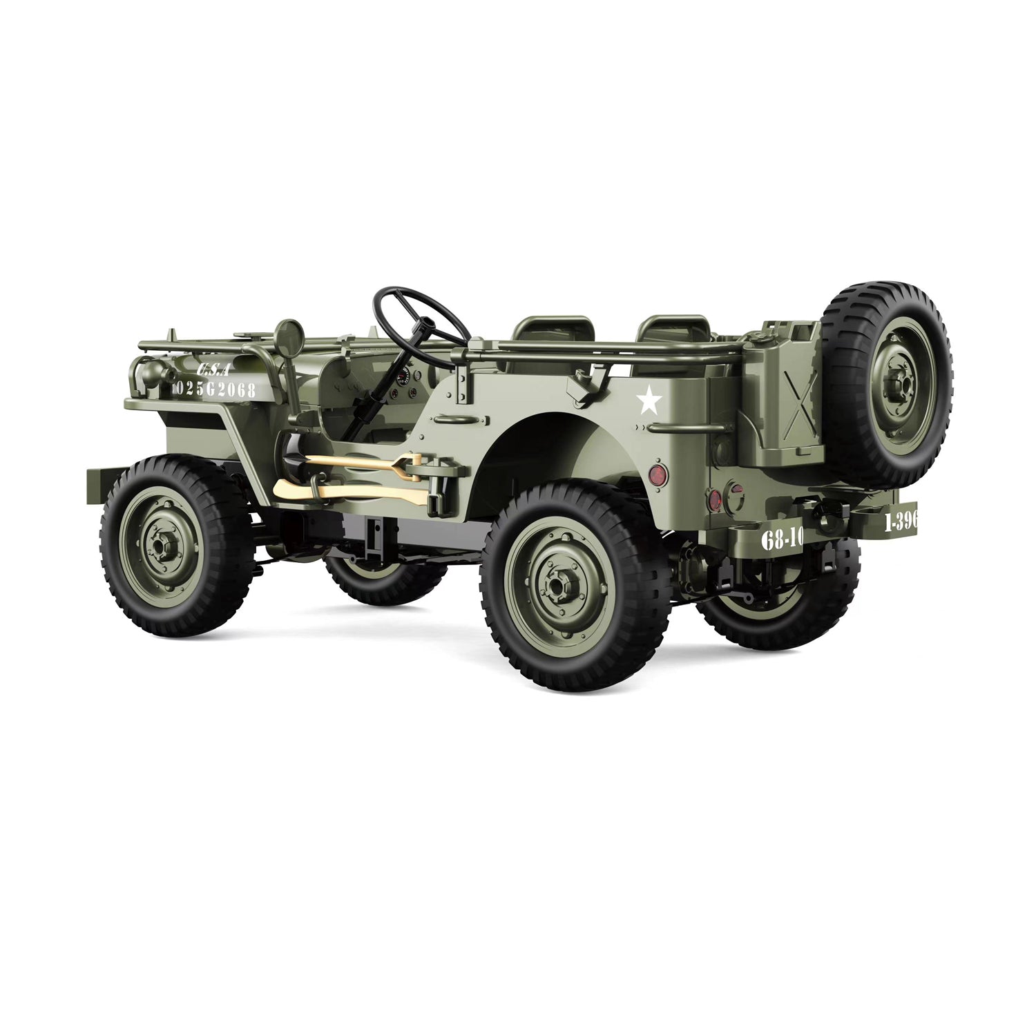 JJRC C8815 Willys Jeep 2.4G 1/10 Military Truck 4WD Off-Road RC Car mit LED Licht