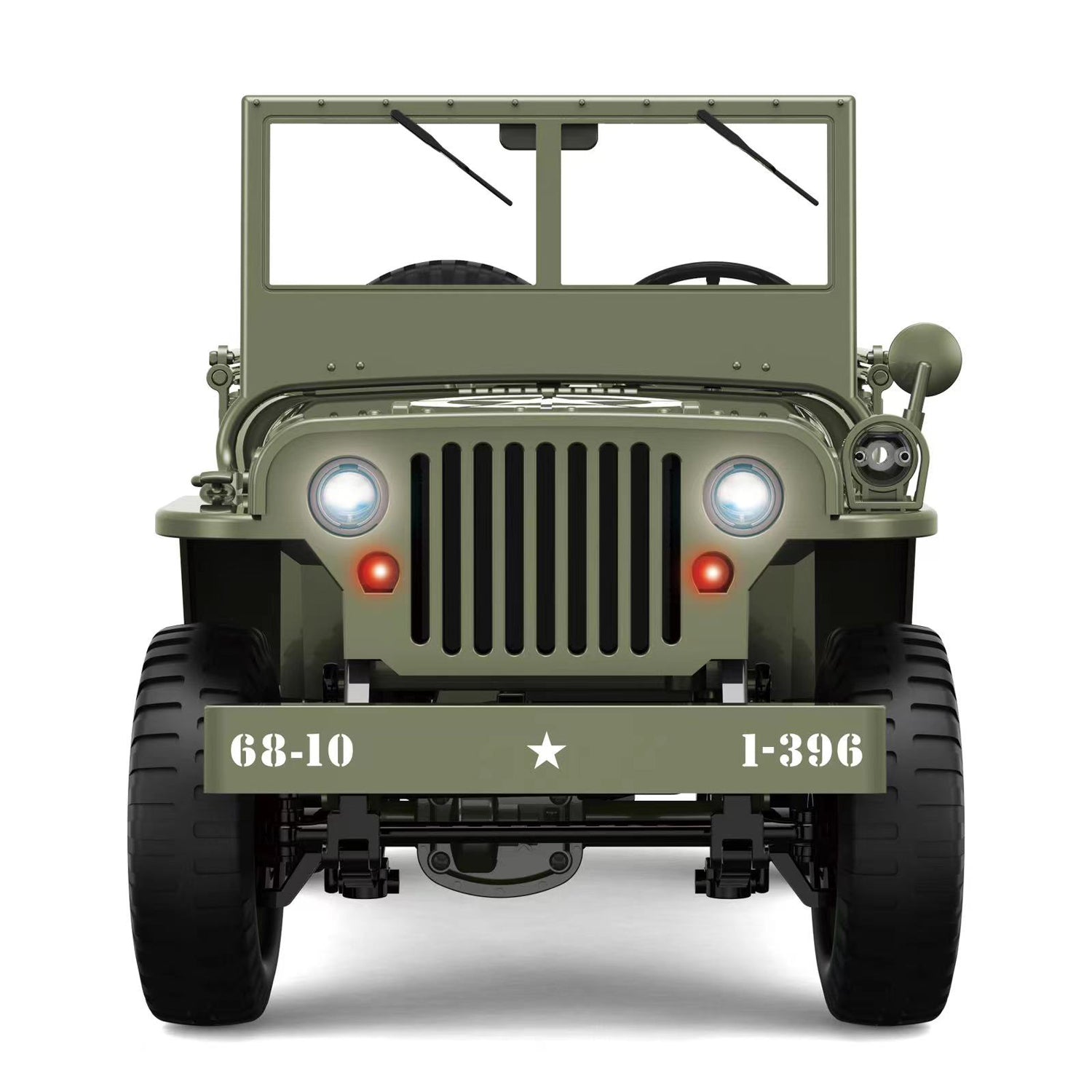JJRC C8815 Willys Jeep 2.4G 1/10 Military Truck 4WD Off-Road RC Car mit LED Licht