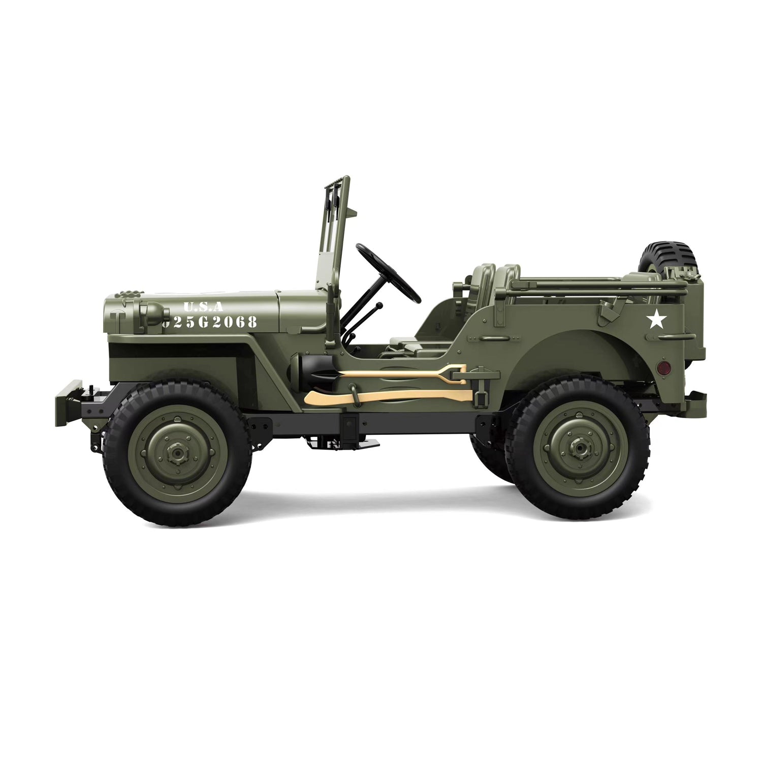 JJRC C8815 Willys Jeep 2.4G 1/10 Military Truck 4WD Off-Road RC Car mit LED Licht