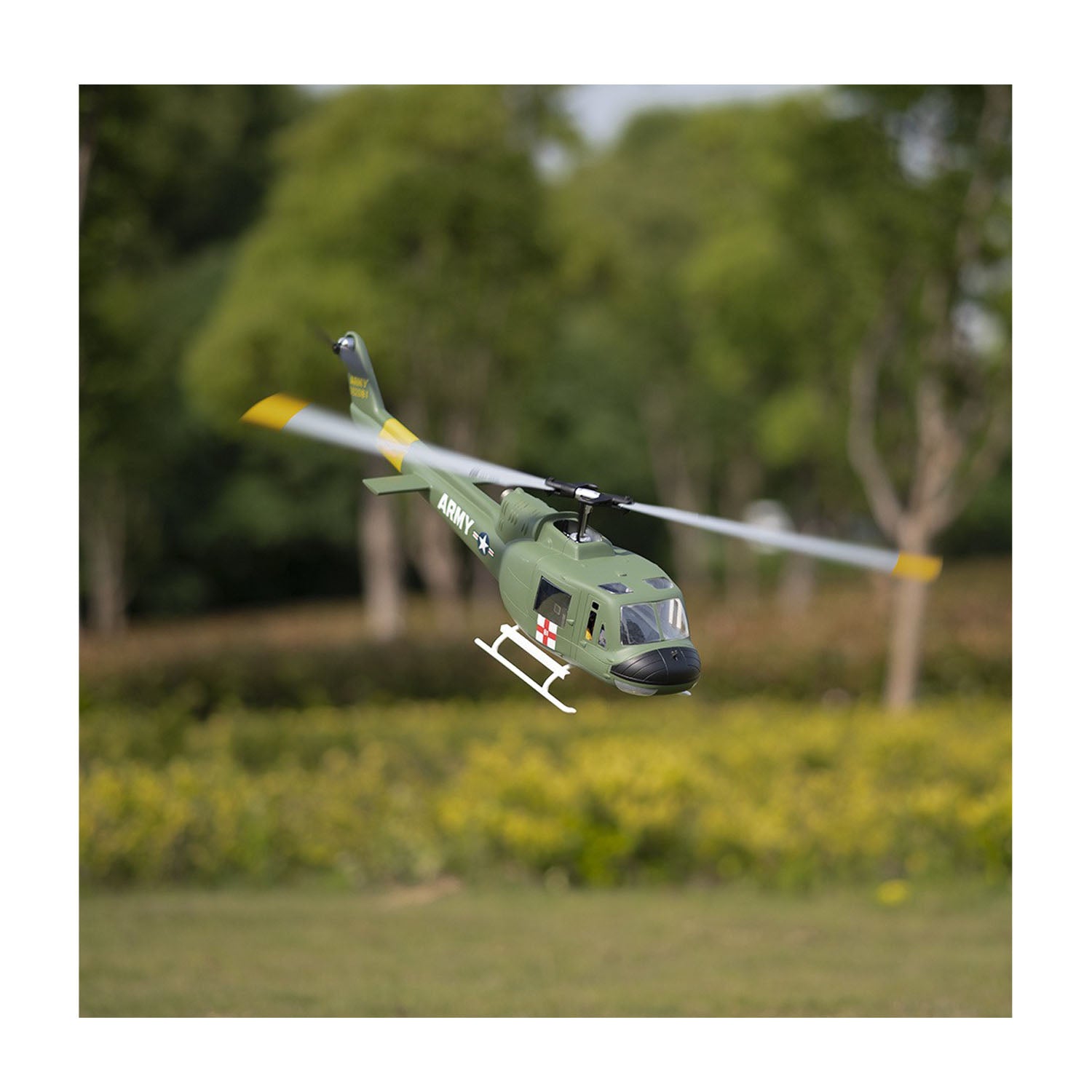 FlyWing UH-1 V4 Huey RC Hubschrauber 470 mit 6CH 3D GPS BLDC und H1 Flight Controller