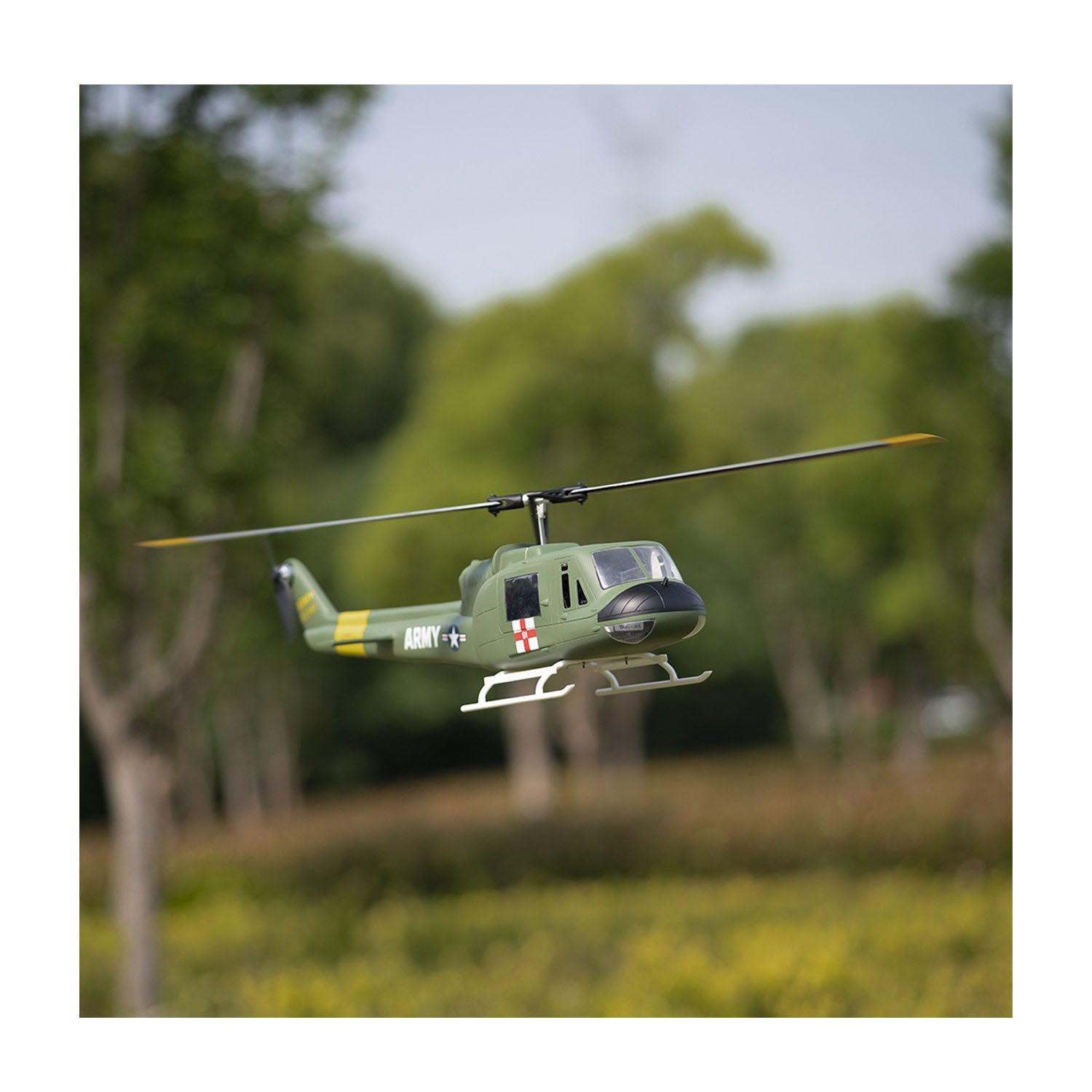 FlyWing UH-1 V4 Huey RC Hubschrauber 470 mit 6CH 3D GPS BLDC und H1 Flight Controller
