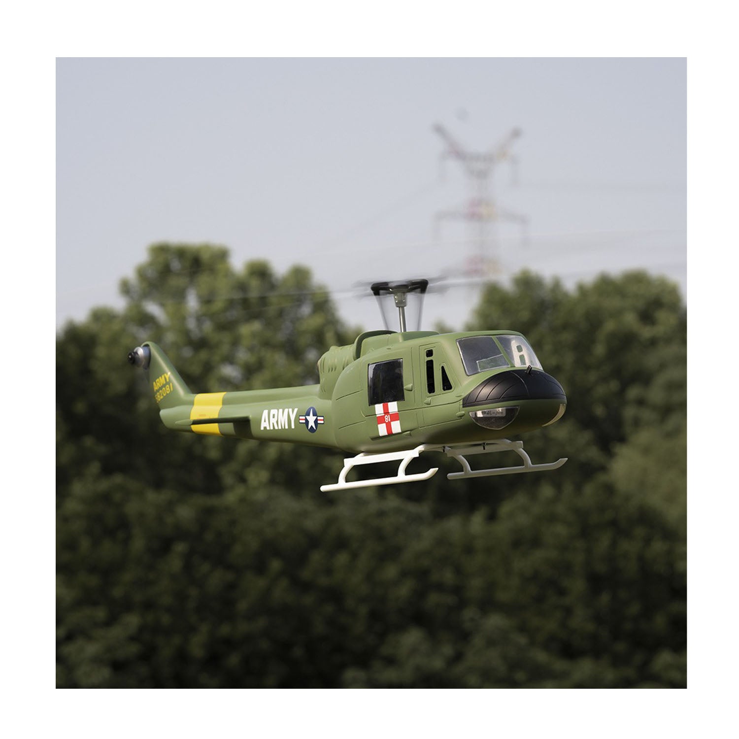FlyWing UH-1 V4 Huey RC Hubschrauber 470 mit 6CH 3D GPS BLDC und H1 Flight Controller