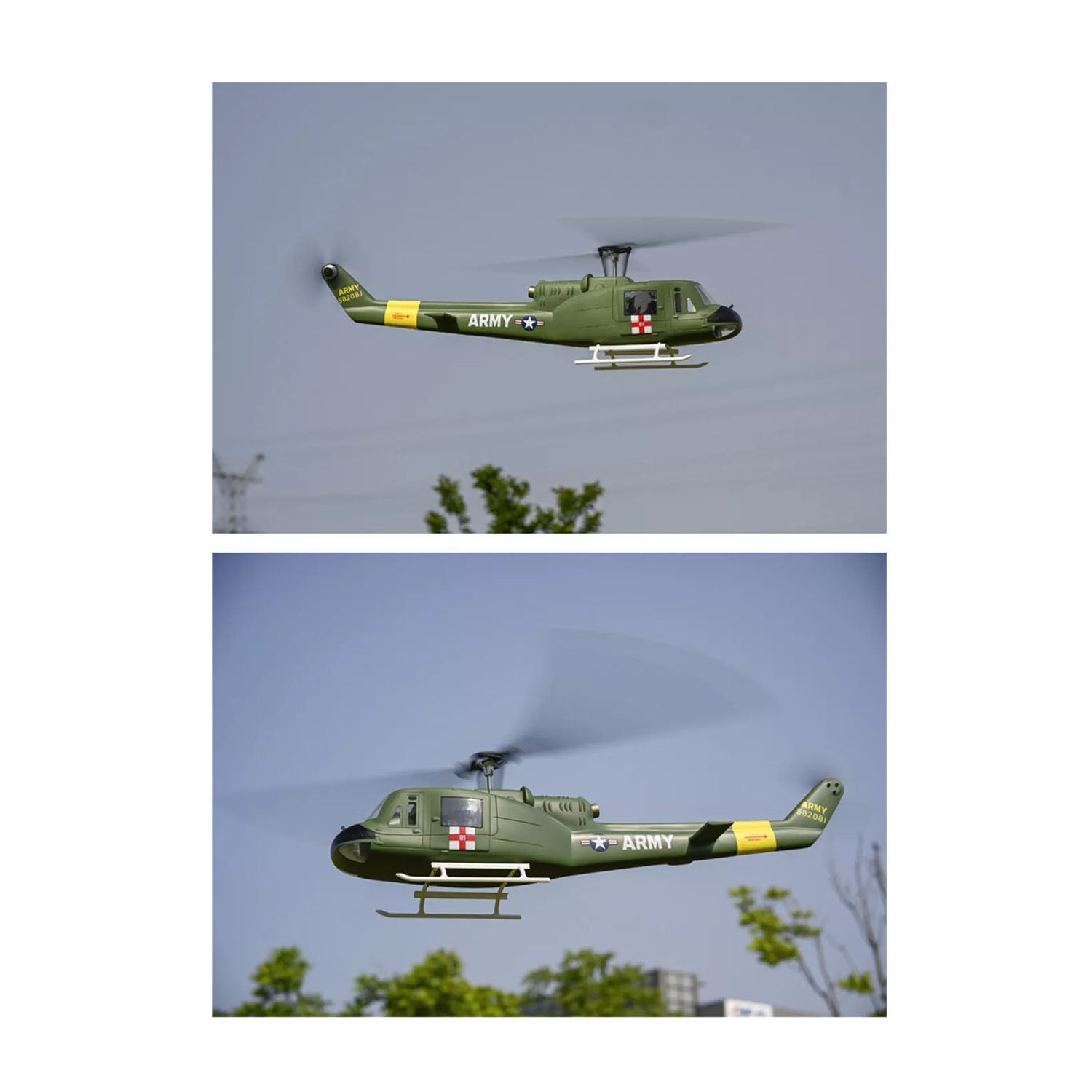 FlyWing UH-1 V4 Huey RC Hubschrauber 470 mit 6CH 3D GPS BLDC und H1 Flight Controller