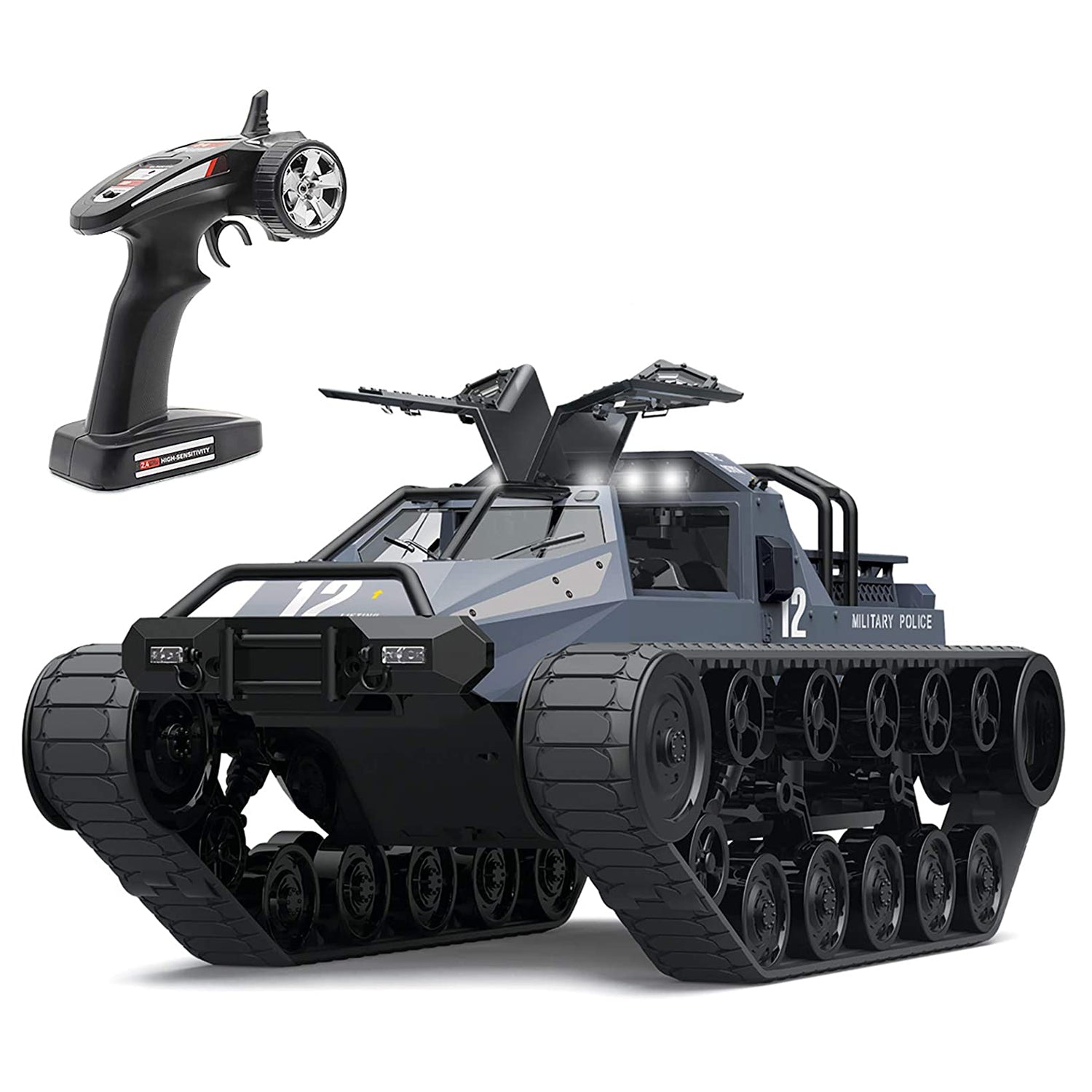 RT High Speed Tank Panzer 2.4G 1/12 4WD RTR Crawler RC Offroad Land Army Drift