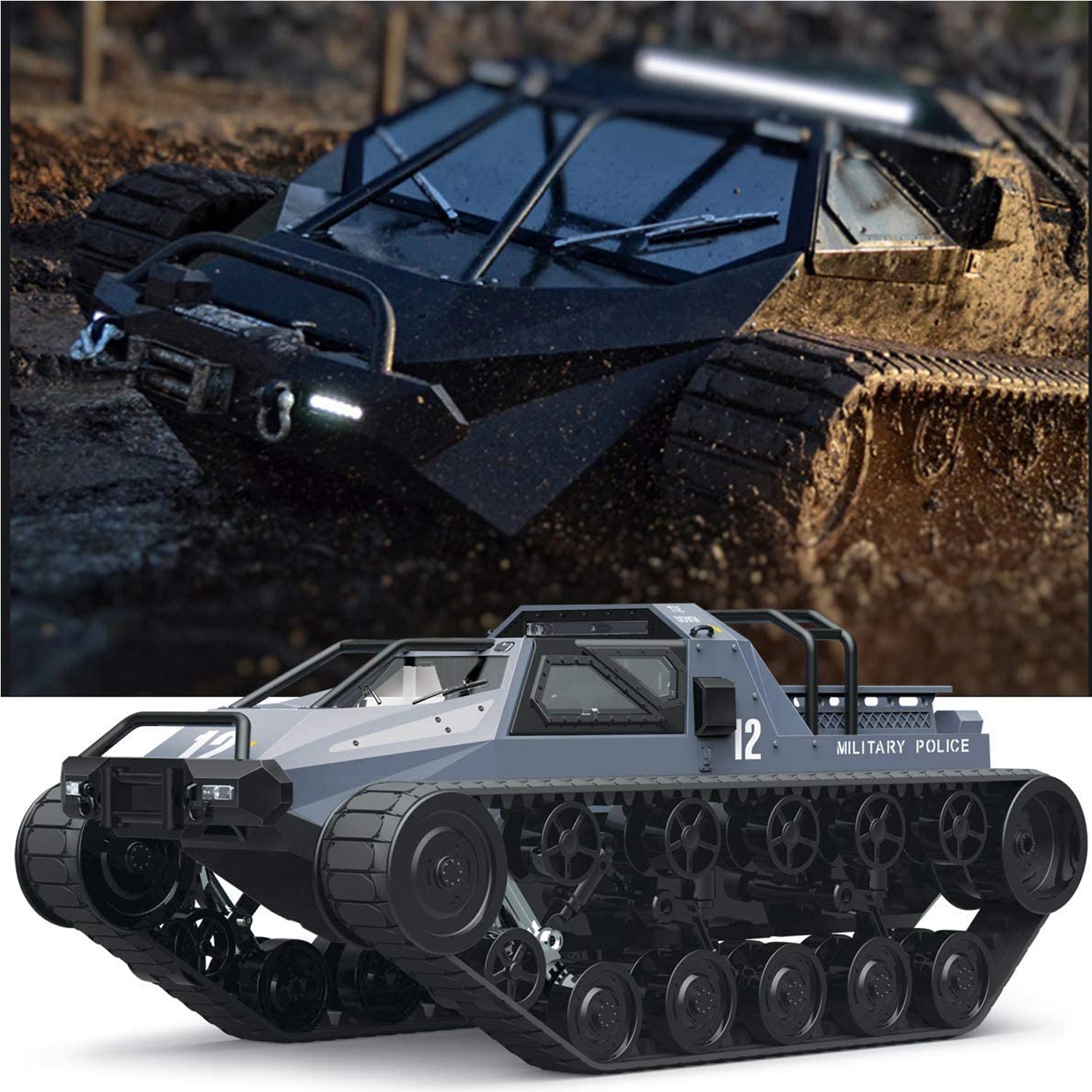RT High Speed Tank Panzer 2.4G 1/12 4WD RTR Crawler RC Offroad Land Army Drift