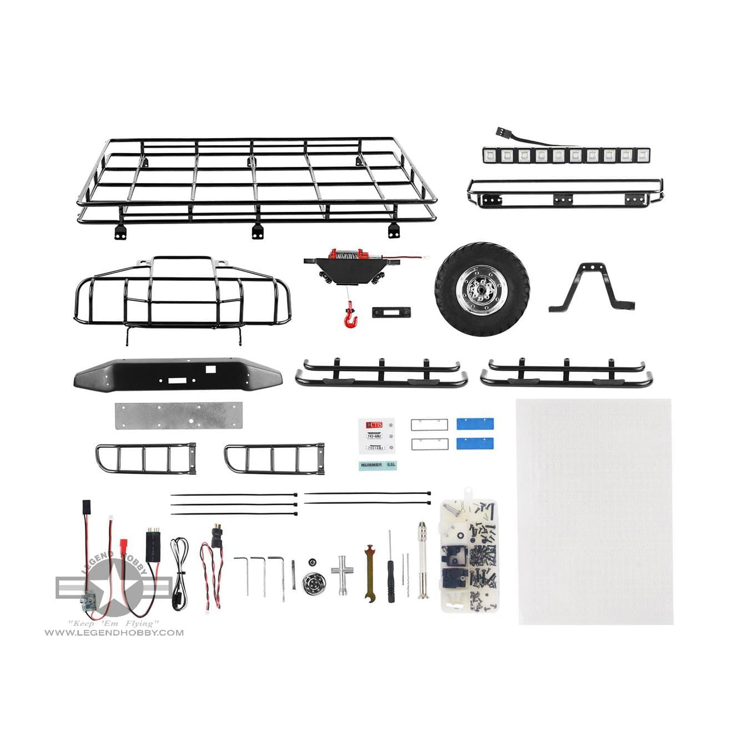 US Hummer HG P415 PRO 1/10 2.4G 4WD 16CH 30 km / h RC Modellauto US4X4 LKW ohne Batterie Ladegerät