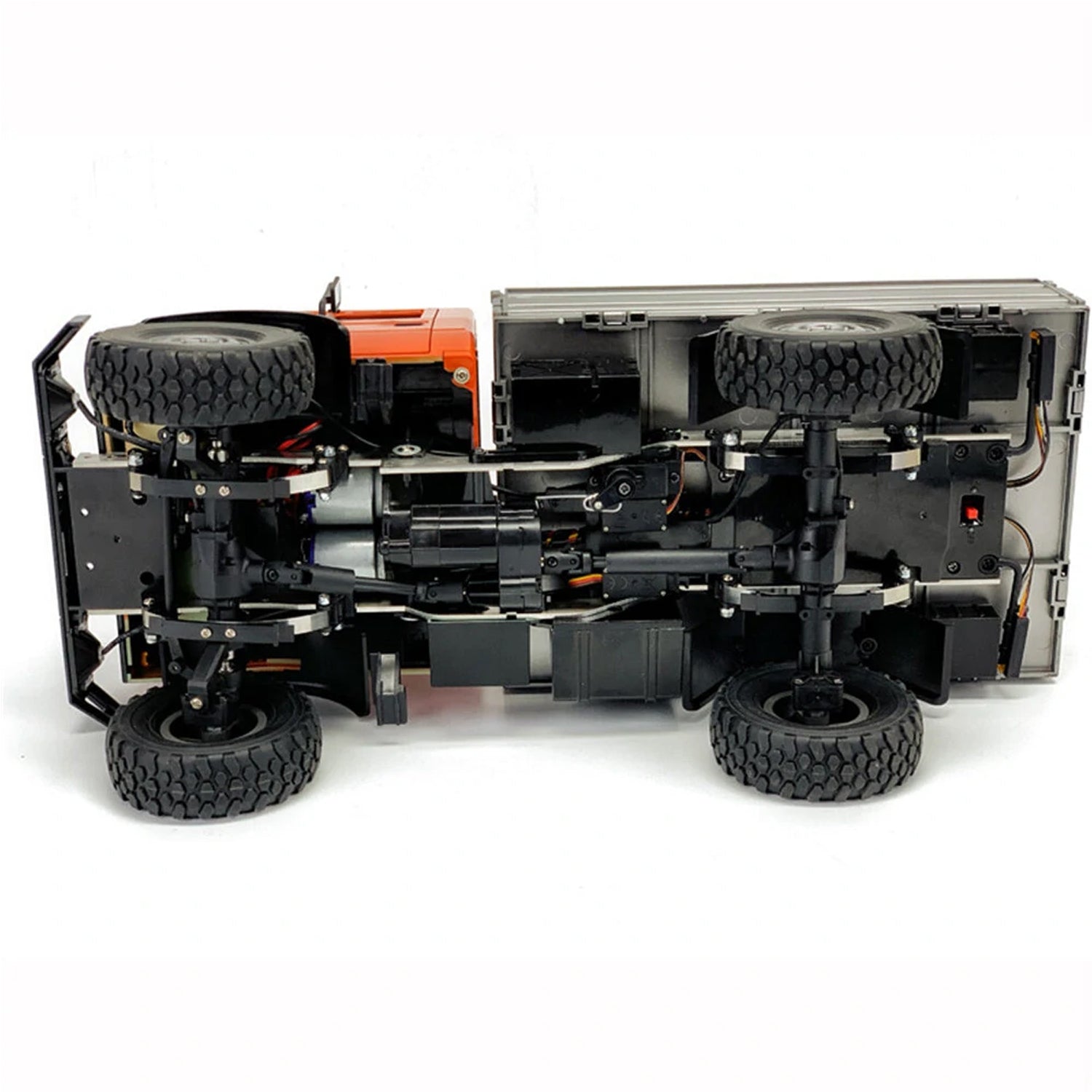 LDRC LD-1201 LKW Unimog - Offroad mit Allradantrieb - Zwei-Gang-Metallgetriebe mit Licht und Differentialsperre