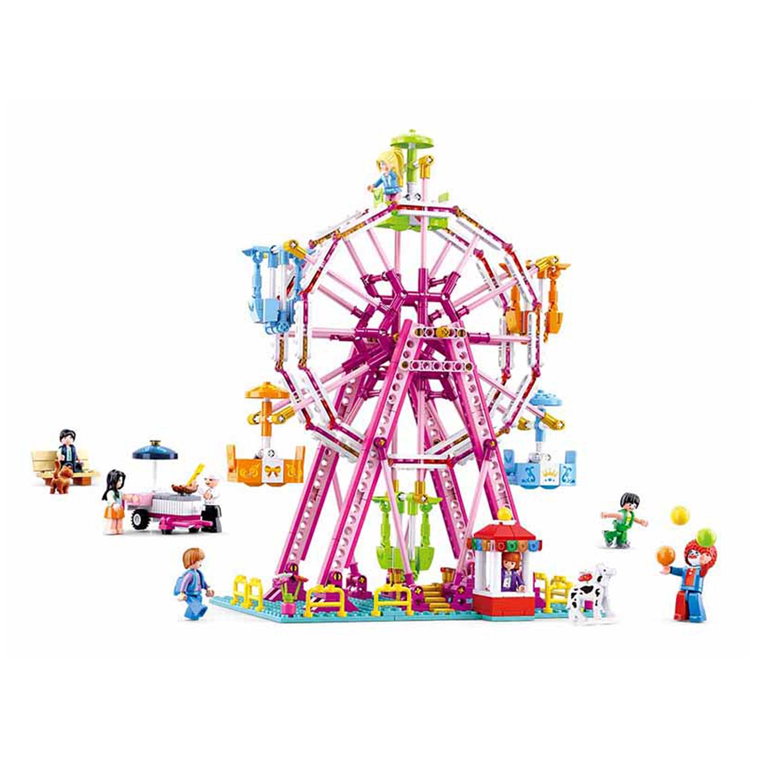 Sluban Riesenrad M38-B0723 - 789 Bausteine, 8 Minifiguren, ab 6 Jahren
