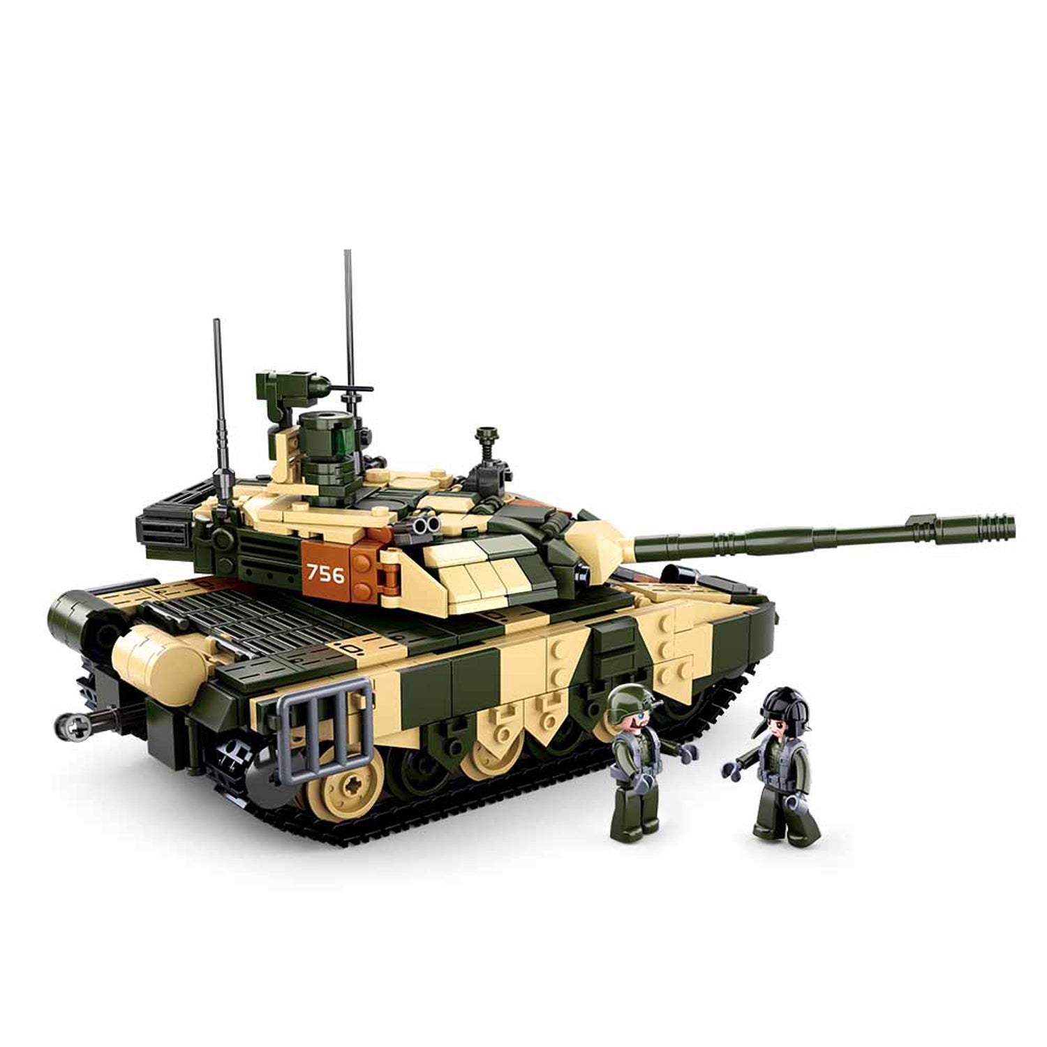 Sluban Großer Kampfpanzer Klemmbausteinset M38-B0756 - 772 Bausteine, 2 Minifiguren, ab 8 Jahren