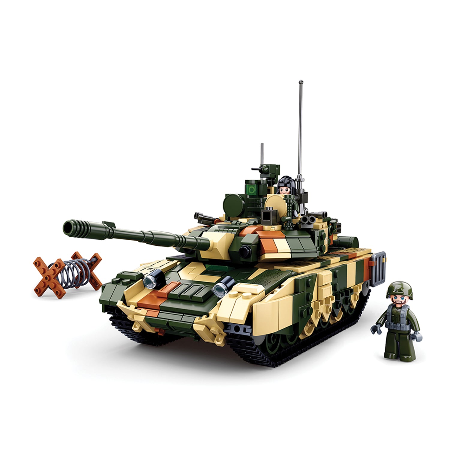 Sluban Großer Kampfpanzer Klemmbausteinset M38-B0756 - 772 Bausteine, 2 Minifiguren, ab 8 Jahren