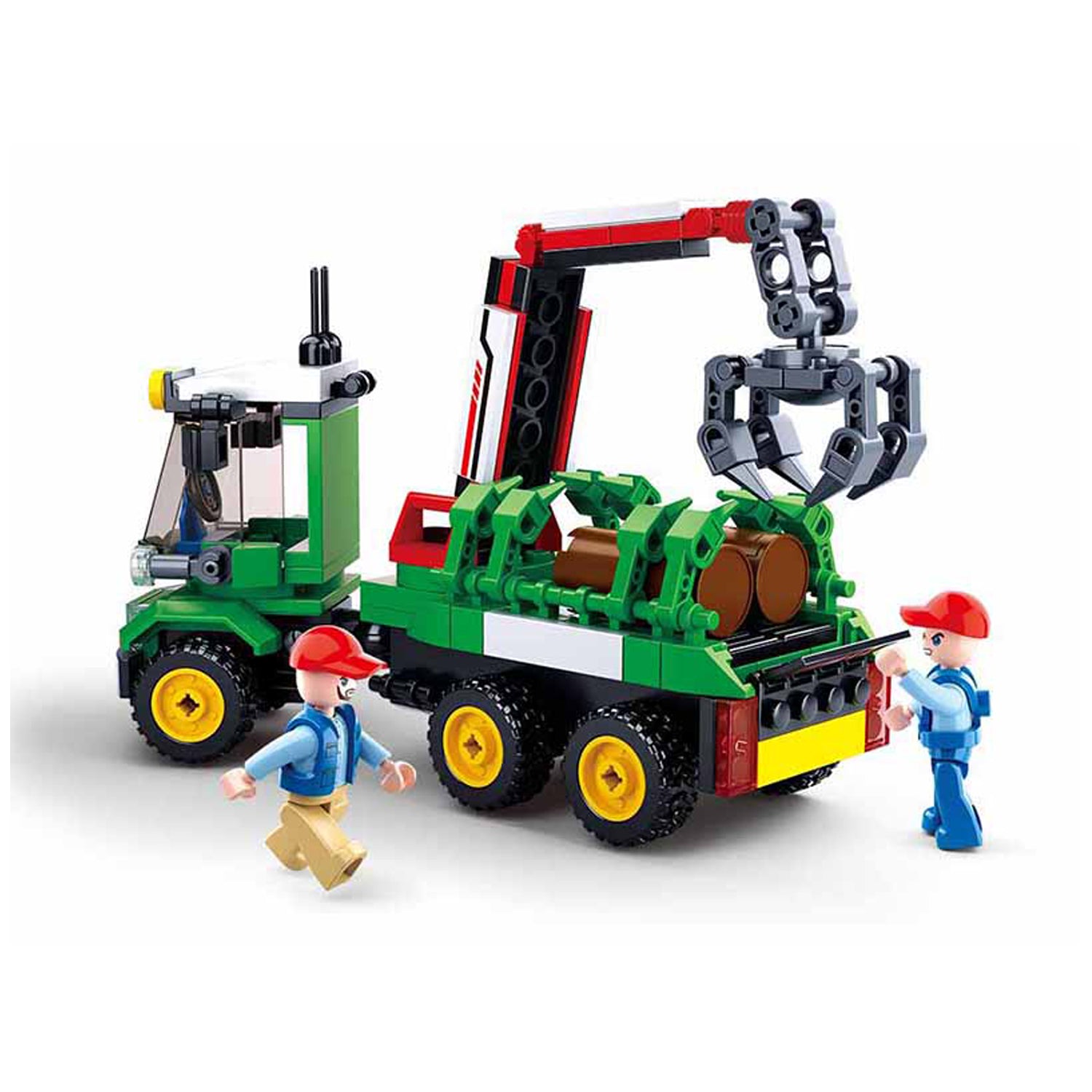 Sluban Holztransporter M38-B0778 - 209 Bausteine, 2 Minifiguren, ab 6 Jahren