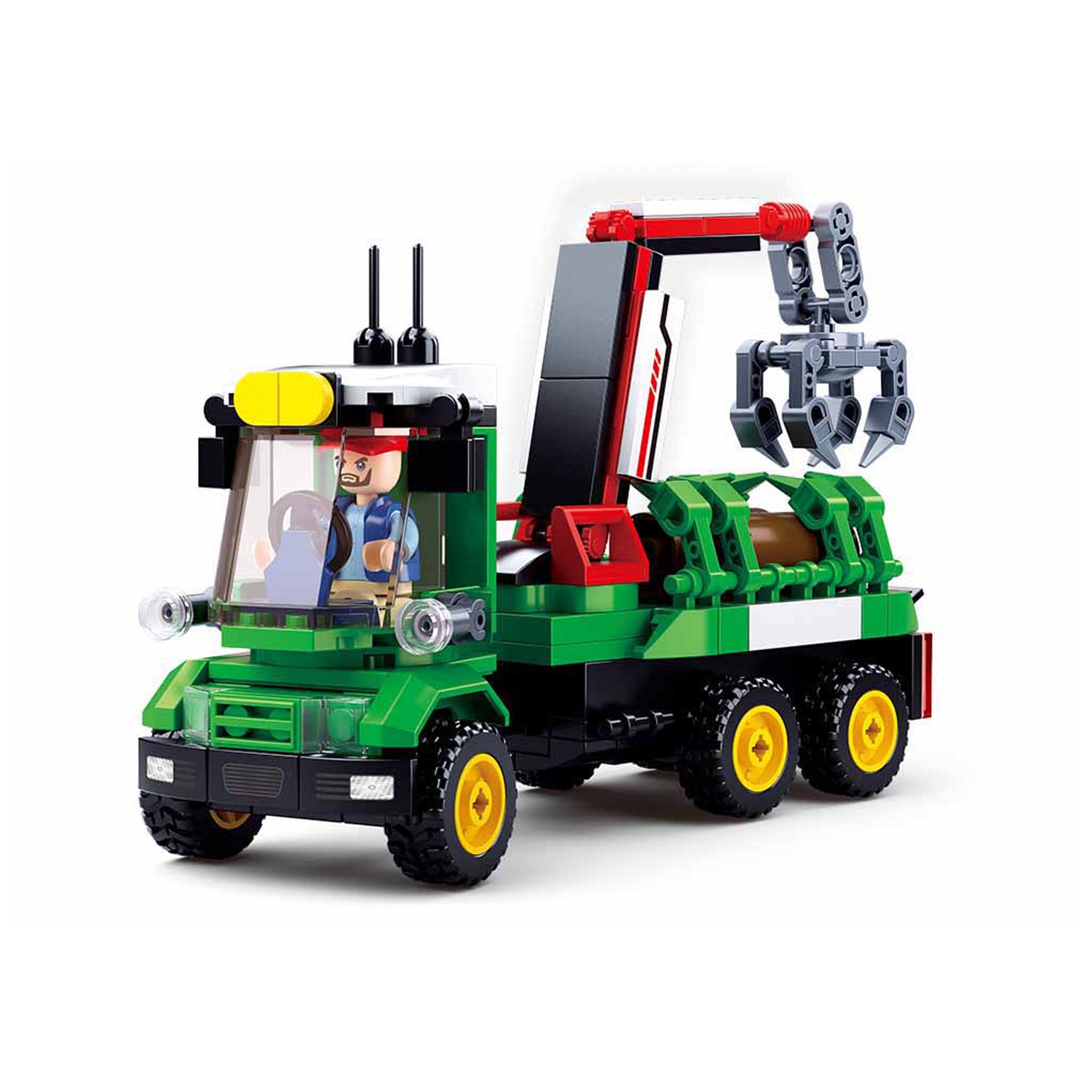 Sluban Holztransporter M38-B0778 - 209 Bausteine, 2 Minifiguren, ab 6 Jahren