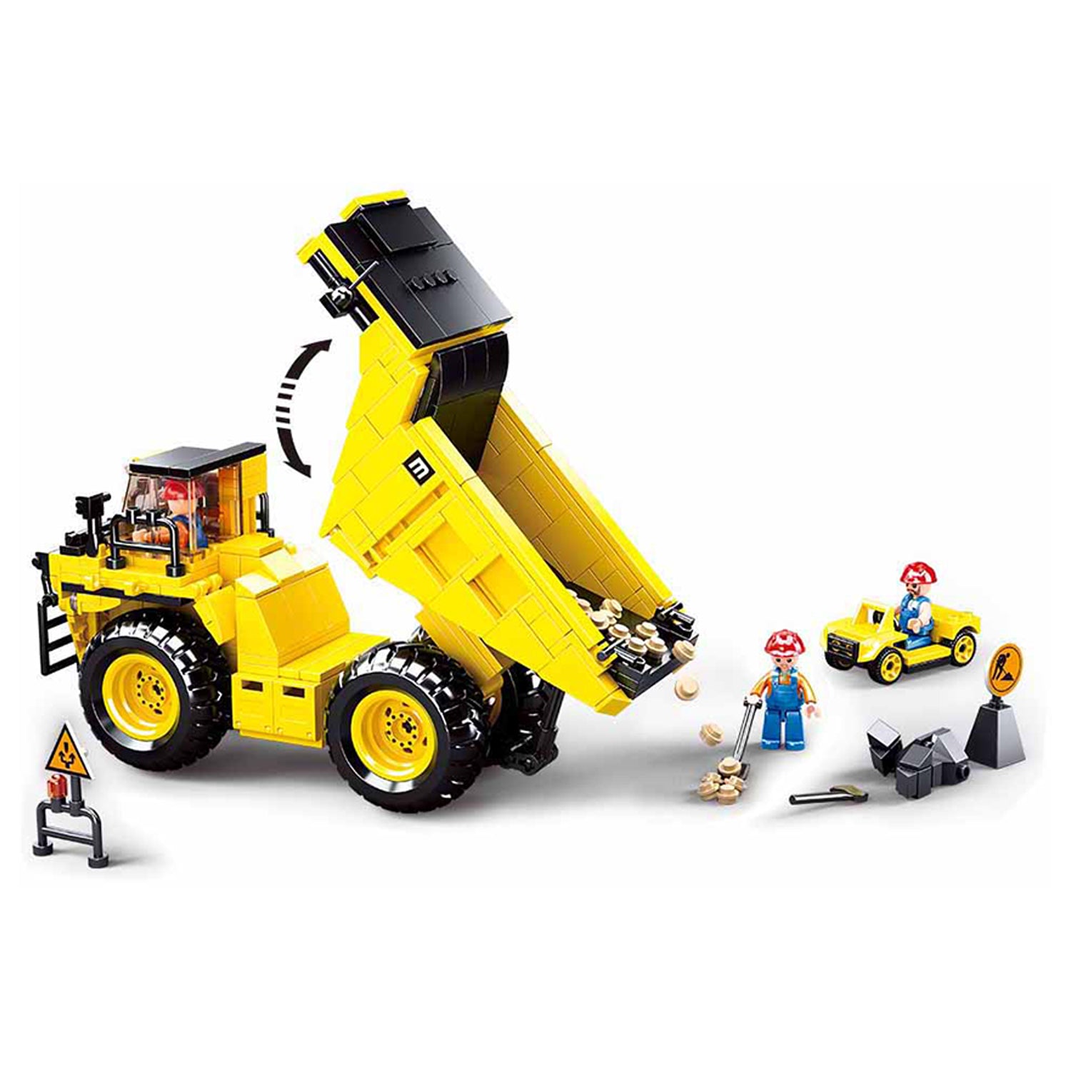 Sluban Kipplaster M38-B0806 - 416 Bausteine, 2 Minifiguren, ab 10 Jahren