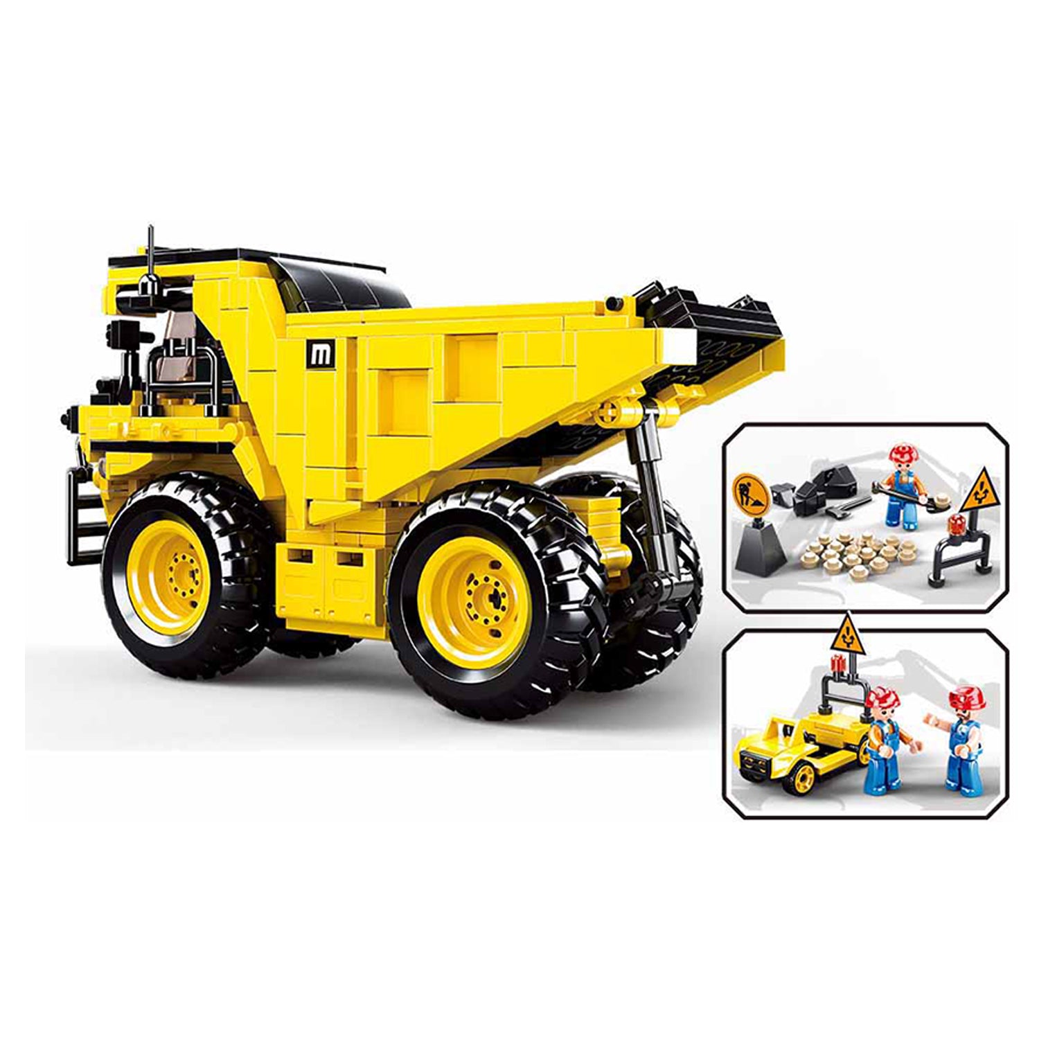 Sluban Schaufel M38-B0803 - 200 Bausteine, 1 Minifigur, ab 8 Jahren