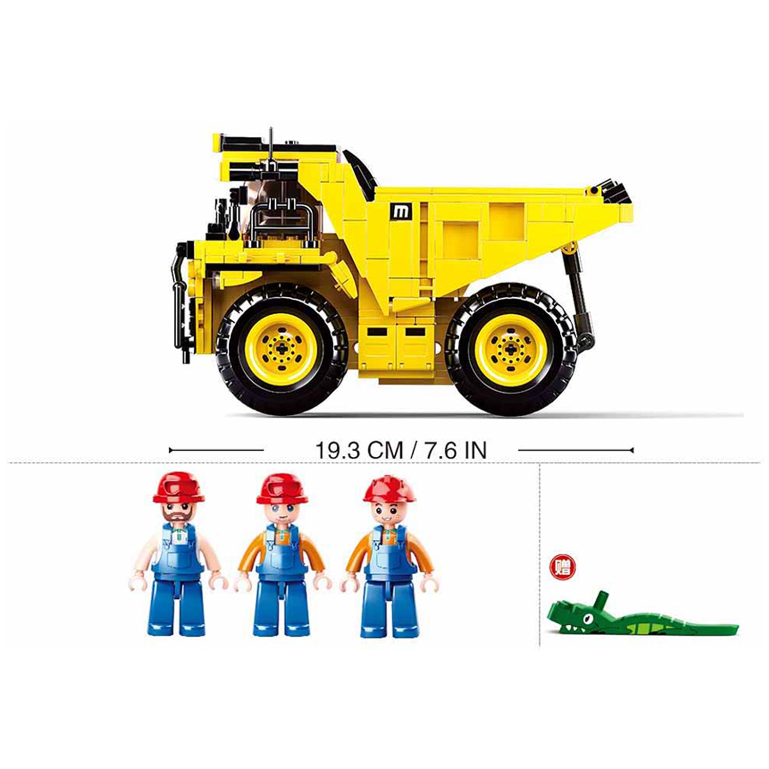 Sluban Schaufel M38-B0803 - 200 Bausteine, 1 Minifigur, ab 8 Jahren