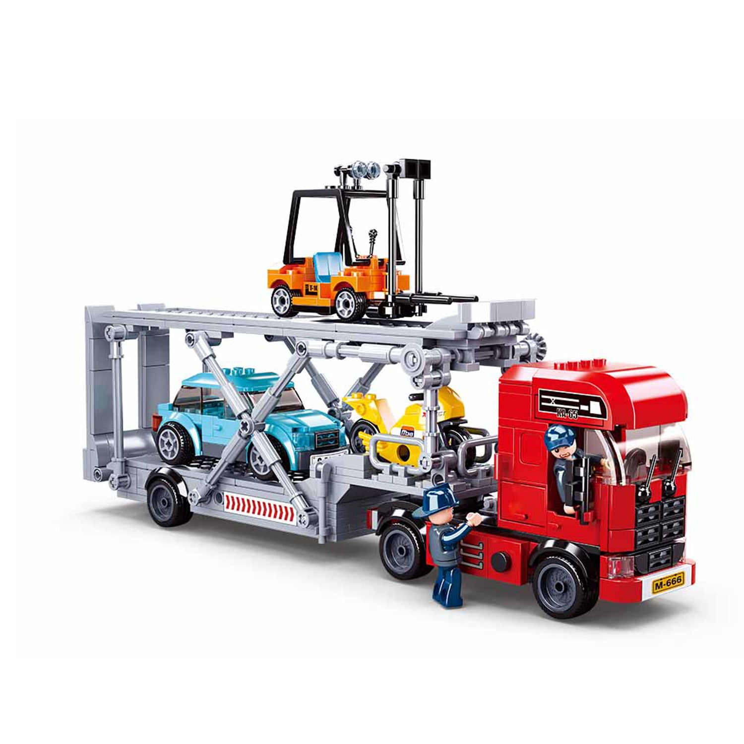 Sluban Autotransporter M38-B0880 - 542 Bausteine, 4 Minifiguren, ab 6 Jahren