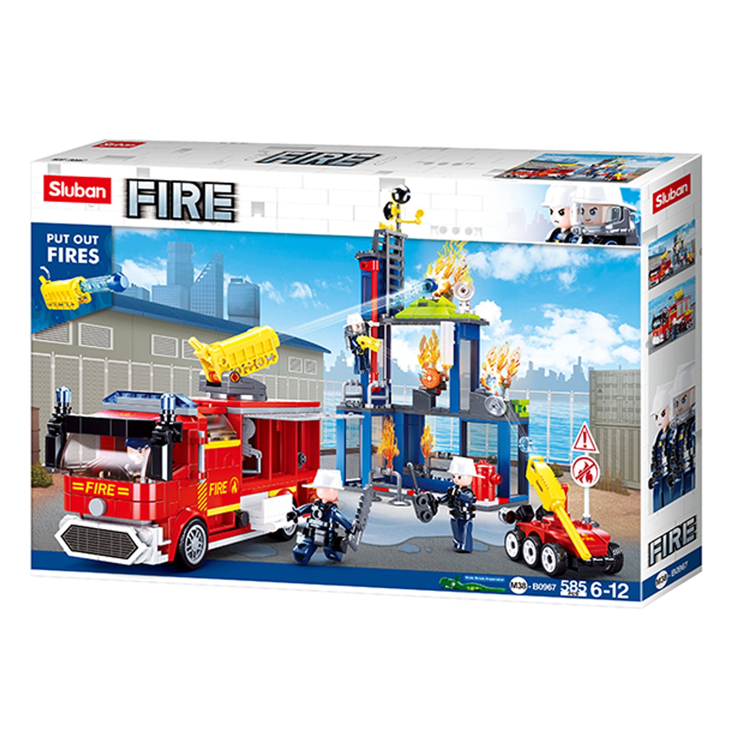 Sluban Feuerwehr-Trainingszentrum M38-B0967 - 585 Bausteine, 3 Minifiguren, ab 6 Jahren