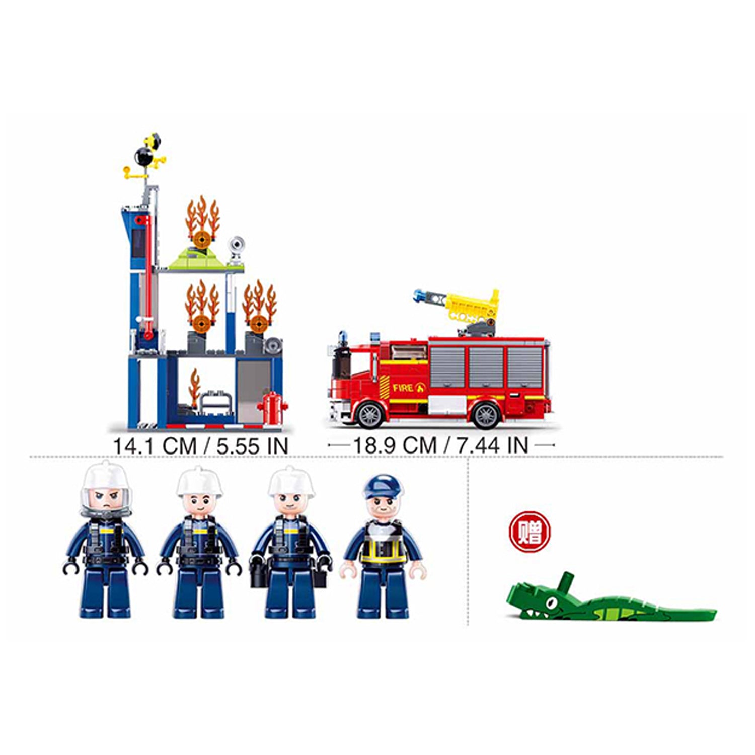 Sluban Feuerwehr-Trainingszentrum M38-B0967 - 585 Bausteine, 3 Minifiguren, ab 6 Jahren