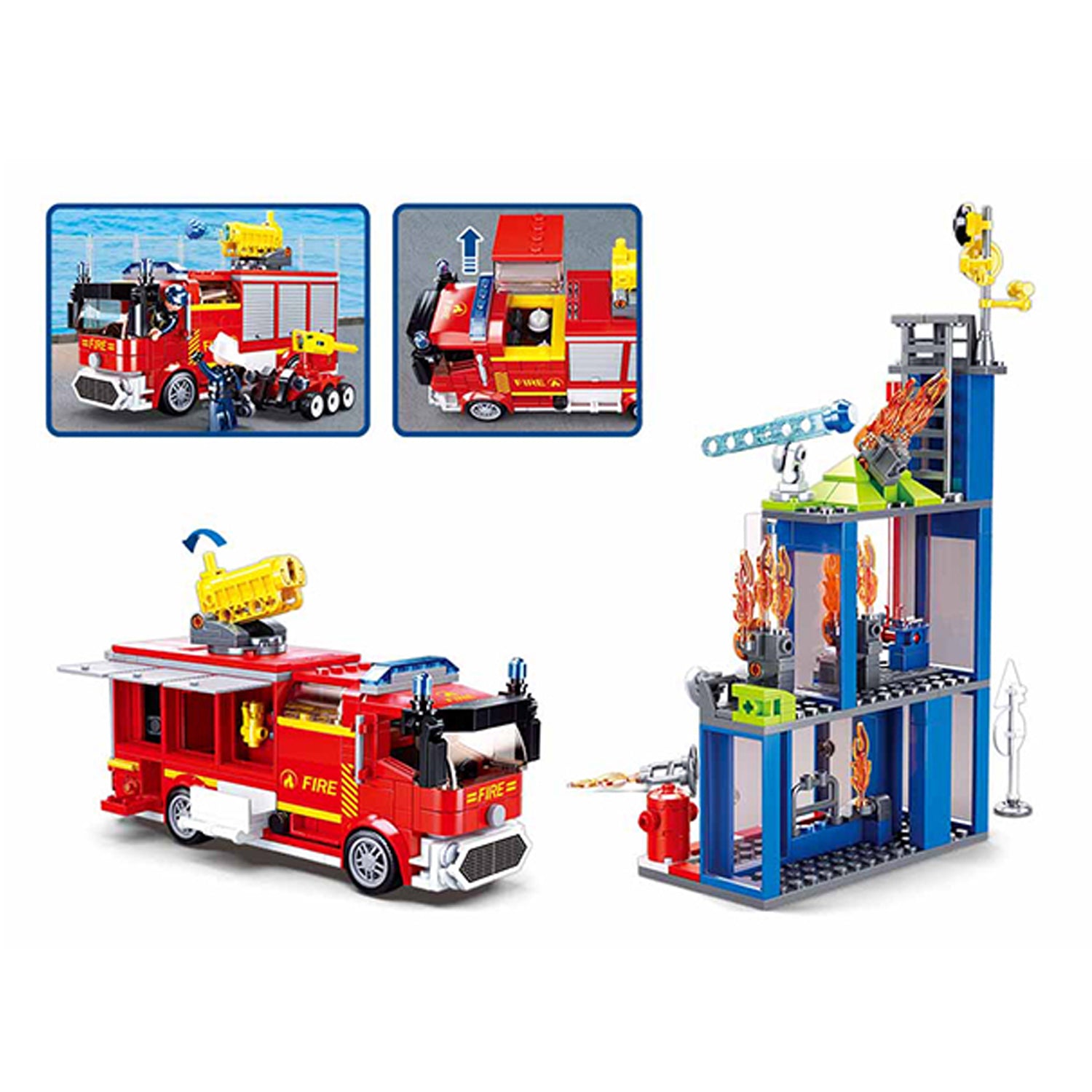 Sluban Feuerwehr-Trainingszentrum M38-B0967 - 585 Bausteine, 3 Minifiguren, ab 6 Jahren