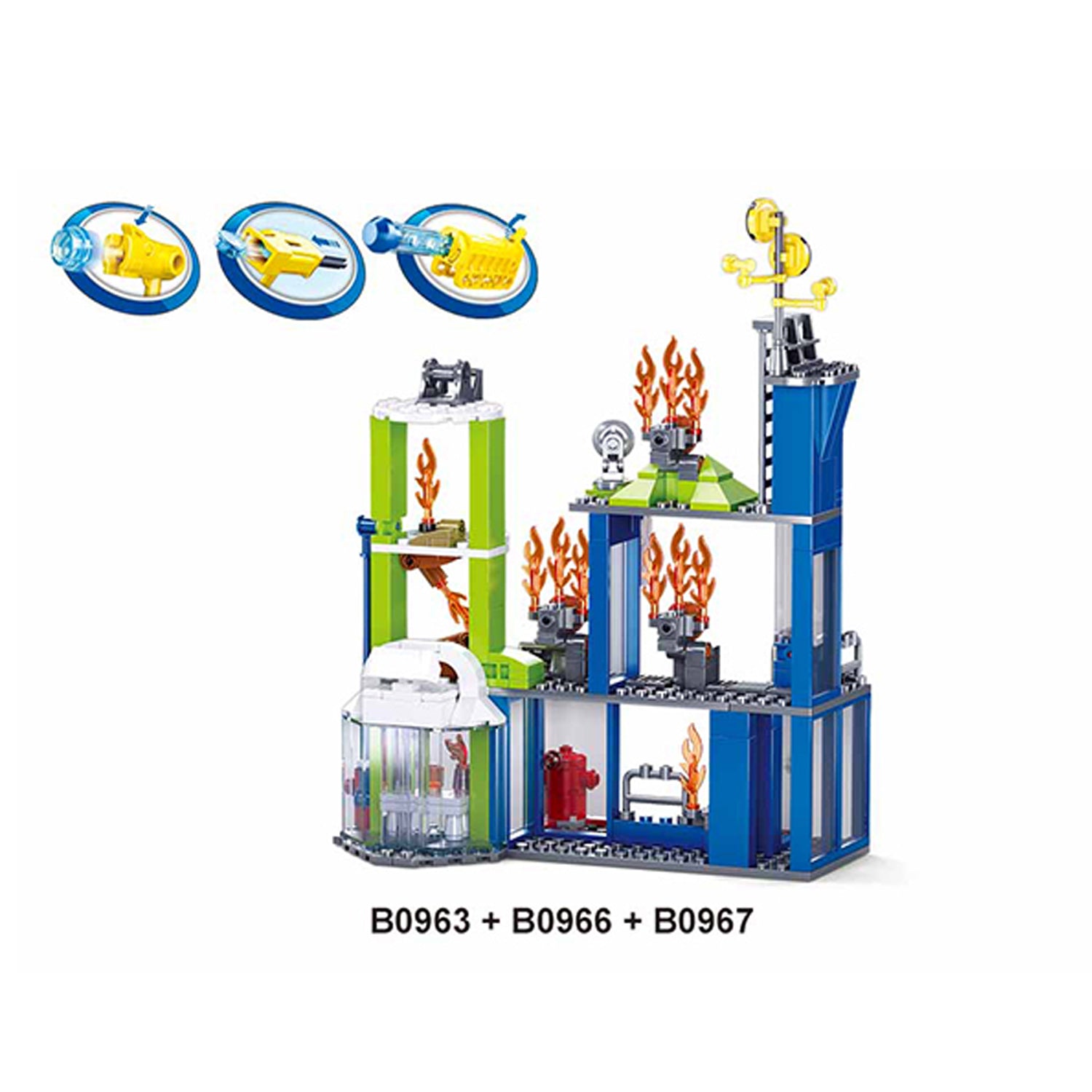 Sluban Feuerwehr-Trainingszentrum M38-B0967 - 585 Bausteine, 3 Minifiguren, ab 6 Jahren