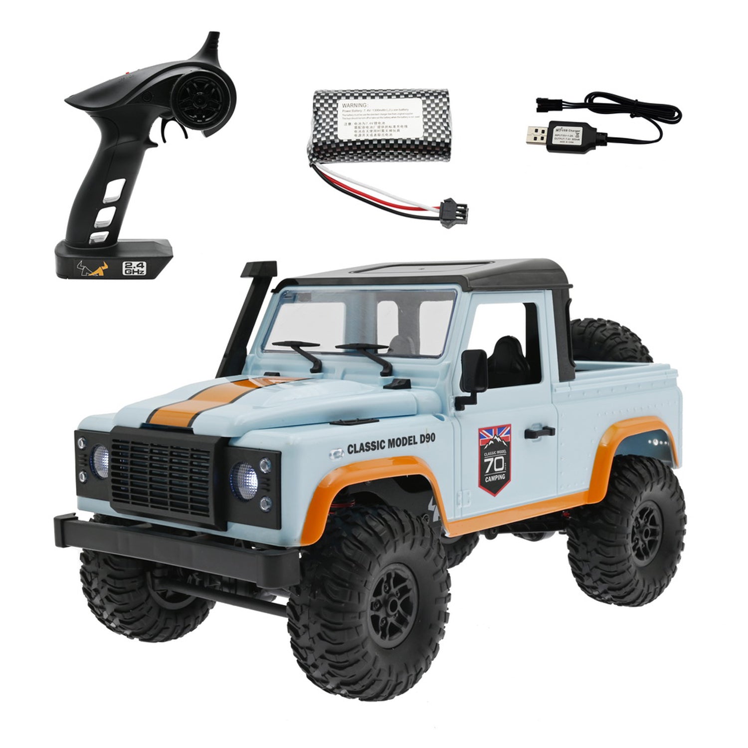 MN 99A Blue 2.4G 1/12 4WD RTR Crawler RC Auto Offroad Land Rover Fahrzeug