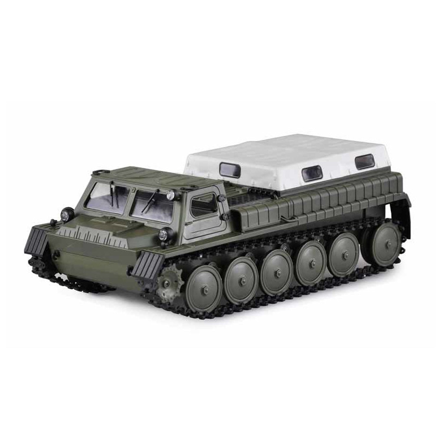 WPL E-1 Armeegrün 2.4G 1/16 GAZ-71 Militär Kettenfahrzeug RC Offroad LKW RTR