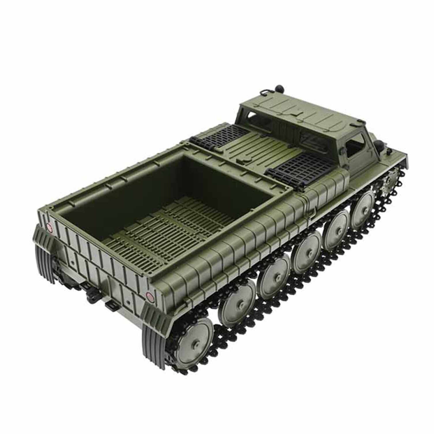 WPL E-1 Armeegrün 2.4G 1/16 GAZ-71 Militär Kettenfahrzeug RC Offroad LKW RTR