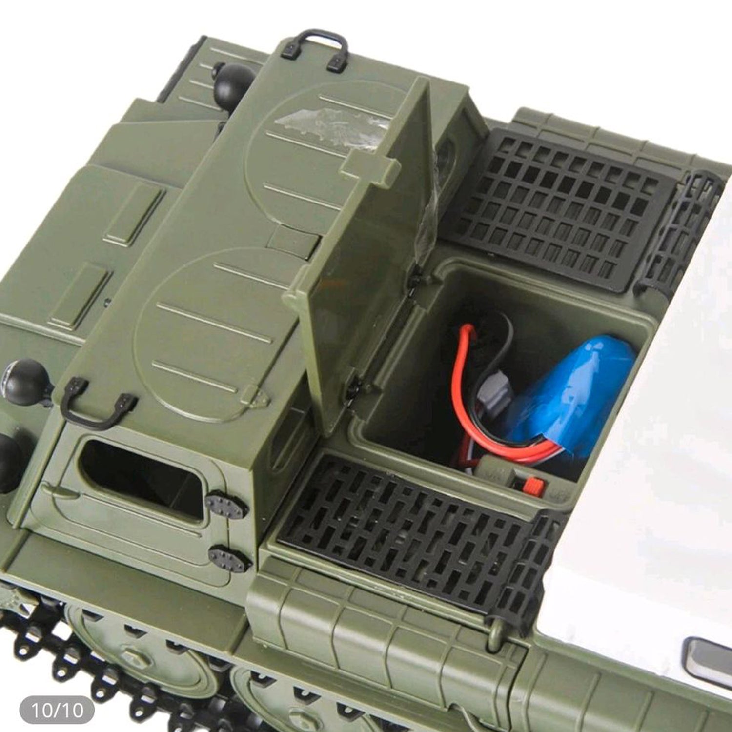 WPL E-1 Armeegrün 2.4G 1/16 GAZ-71 Militär Kettenfahrzeug RC Offroad LKW RTR