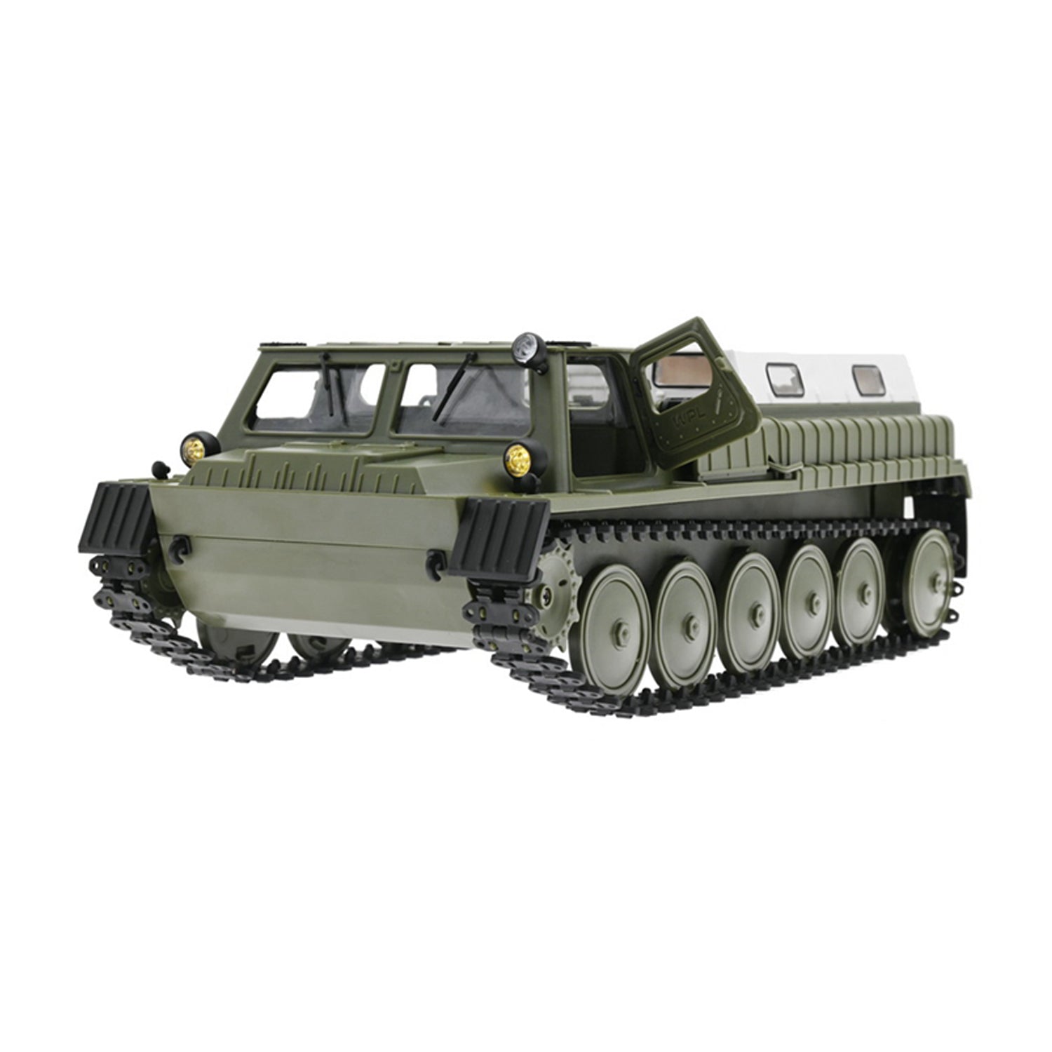 WPL E-1 Armeegrün 2.4G 1/16 GAZ-71 Militär Kettenfahrzeug RC Offroad LKW RTR