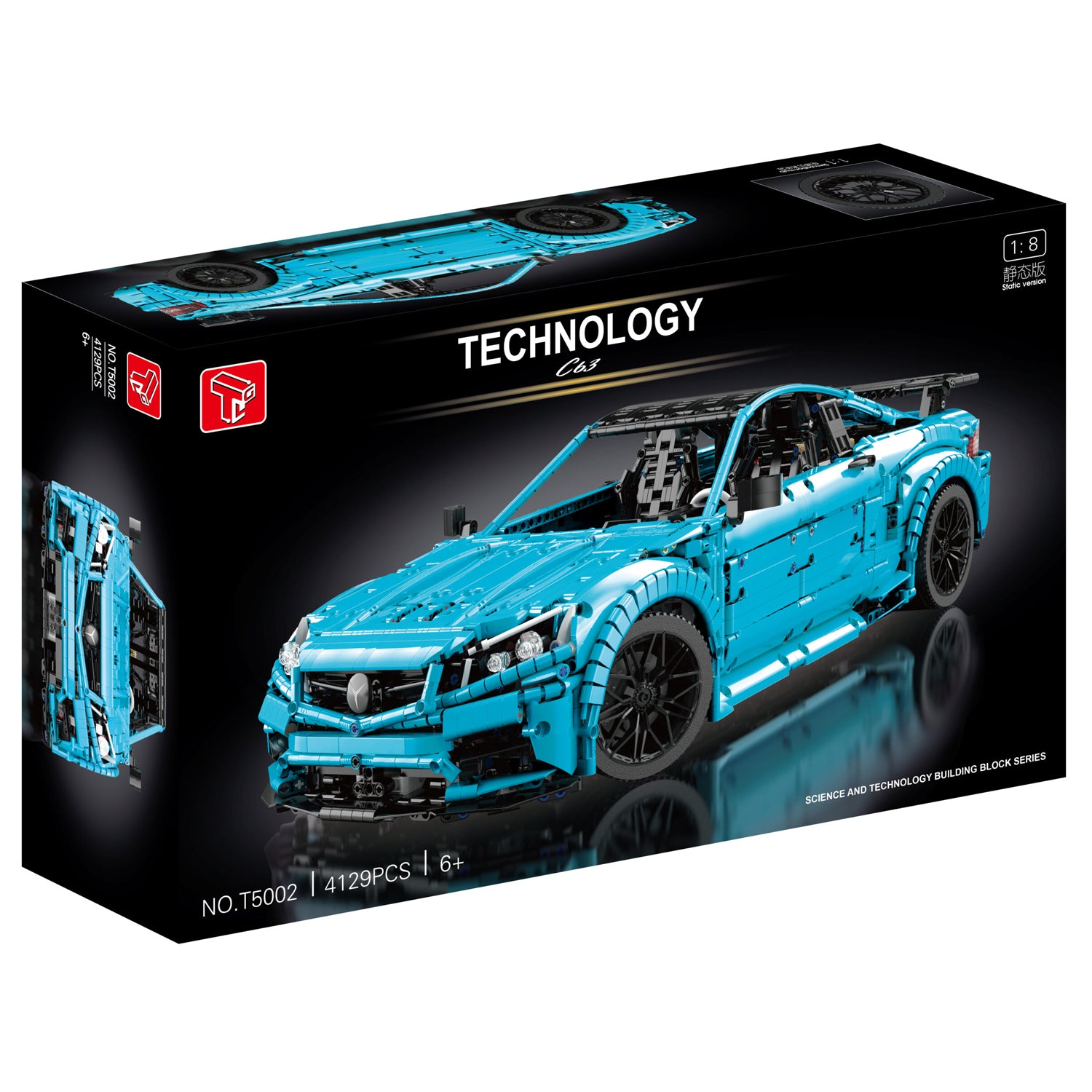 TGL Technology T5002 1:8 - C63 Benz Car Technik Bausteine