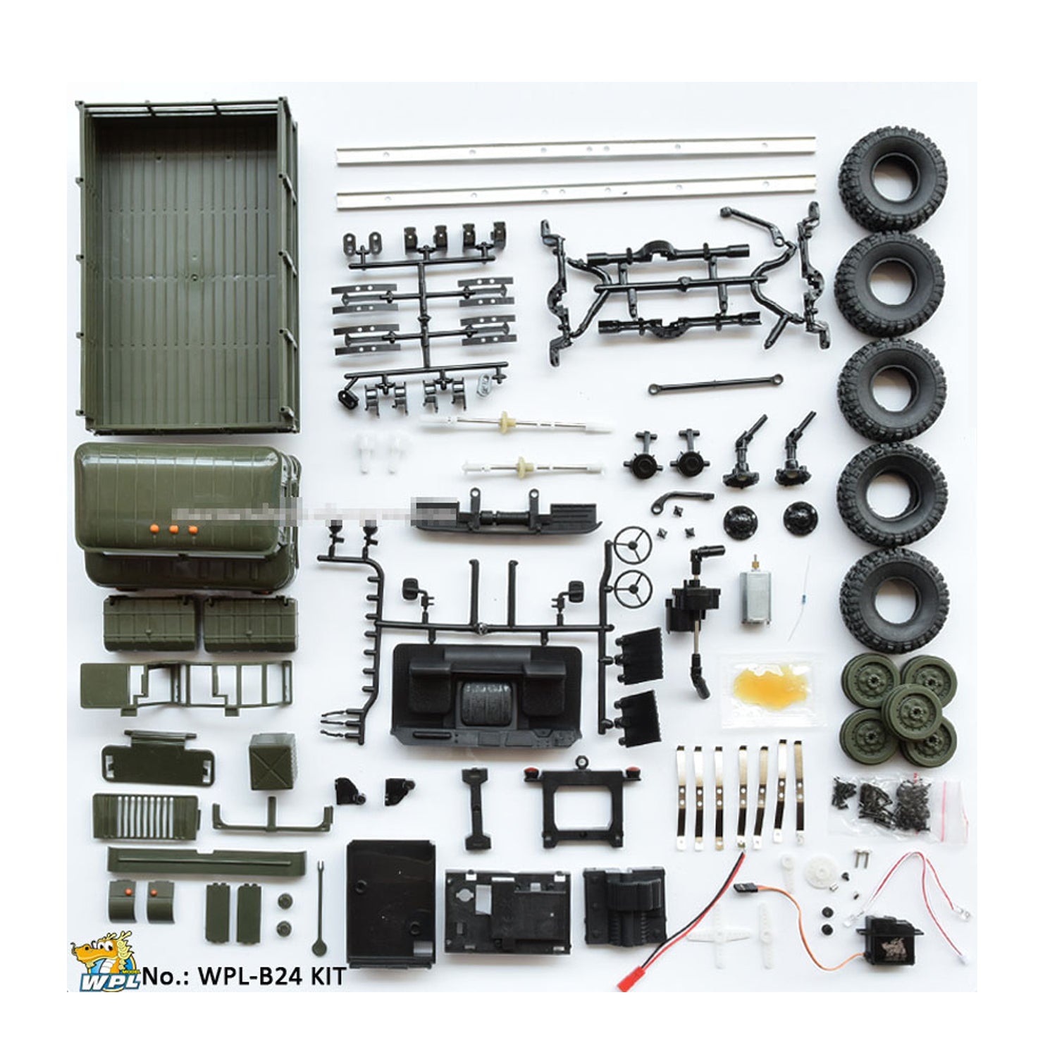 B-24 Armeegrün 2.4G 1/16 GAZ-66 Militär 4WD RC Truck Offroad LKW RTR / KIT