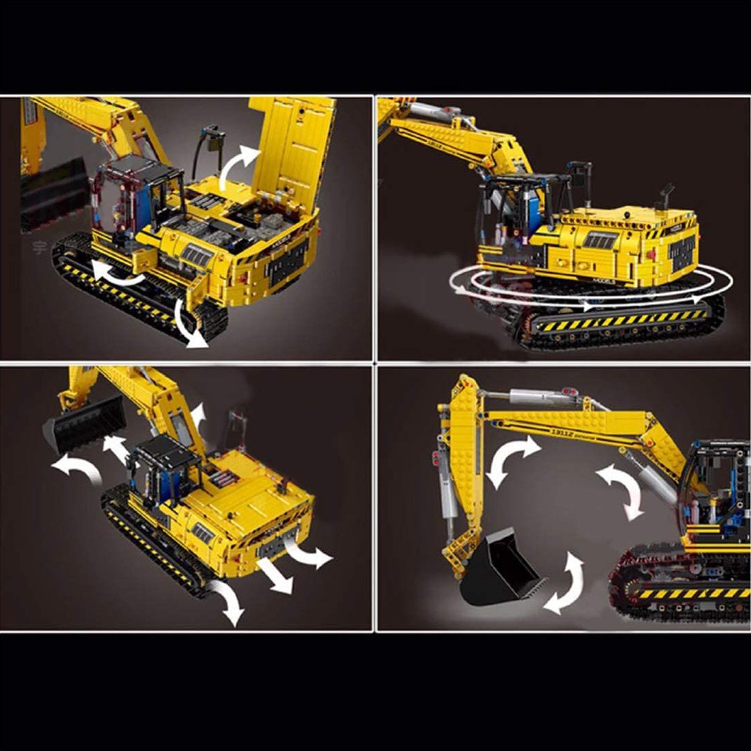 Mould King 13112E - ferngesteuerter Technik Bausteine Bagger - 2,4 GHz RC Excavator