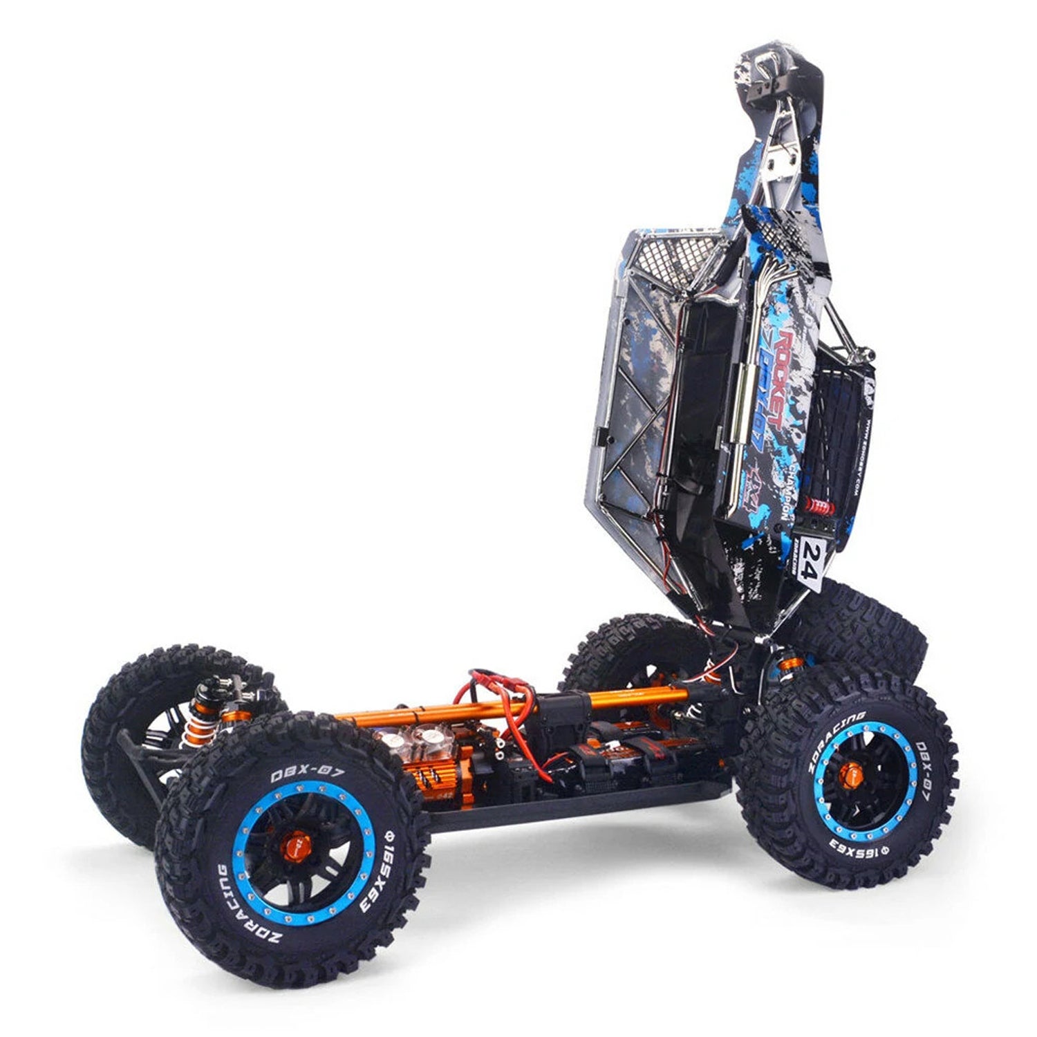 ZD Racing DBX-07 RC Offroad Fahrzeug 1/7 Maßstab, 80 km/h, Brushless Motor, RTR-Version inklusive Batterie, Fernbedienung und Zubehör