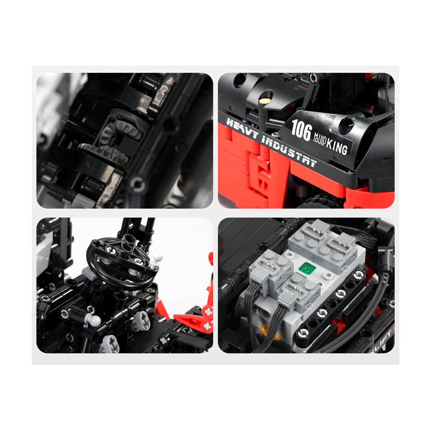 Mould King 13106 - ferngesteuerter Technik Bausteine Gabelstapler - 2,4 GHz RC FORKLIFT