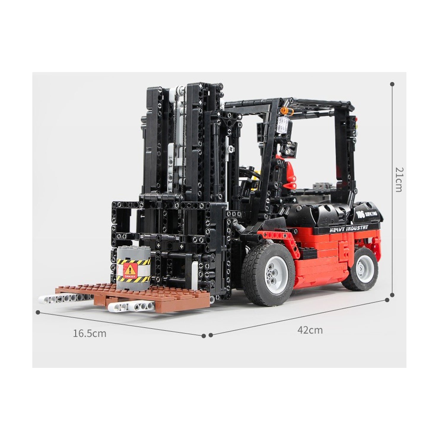 Mould King 13106 - ferngesteuerter Technik Bausteine Gabelstapler - 2,4 GHz RC FORKLIFT