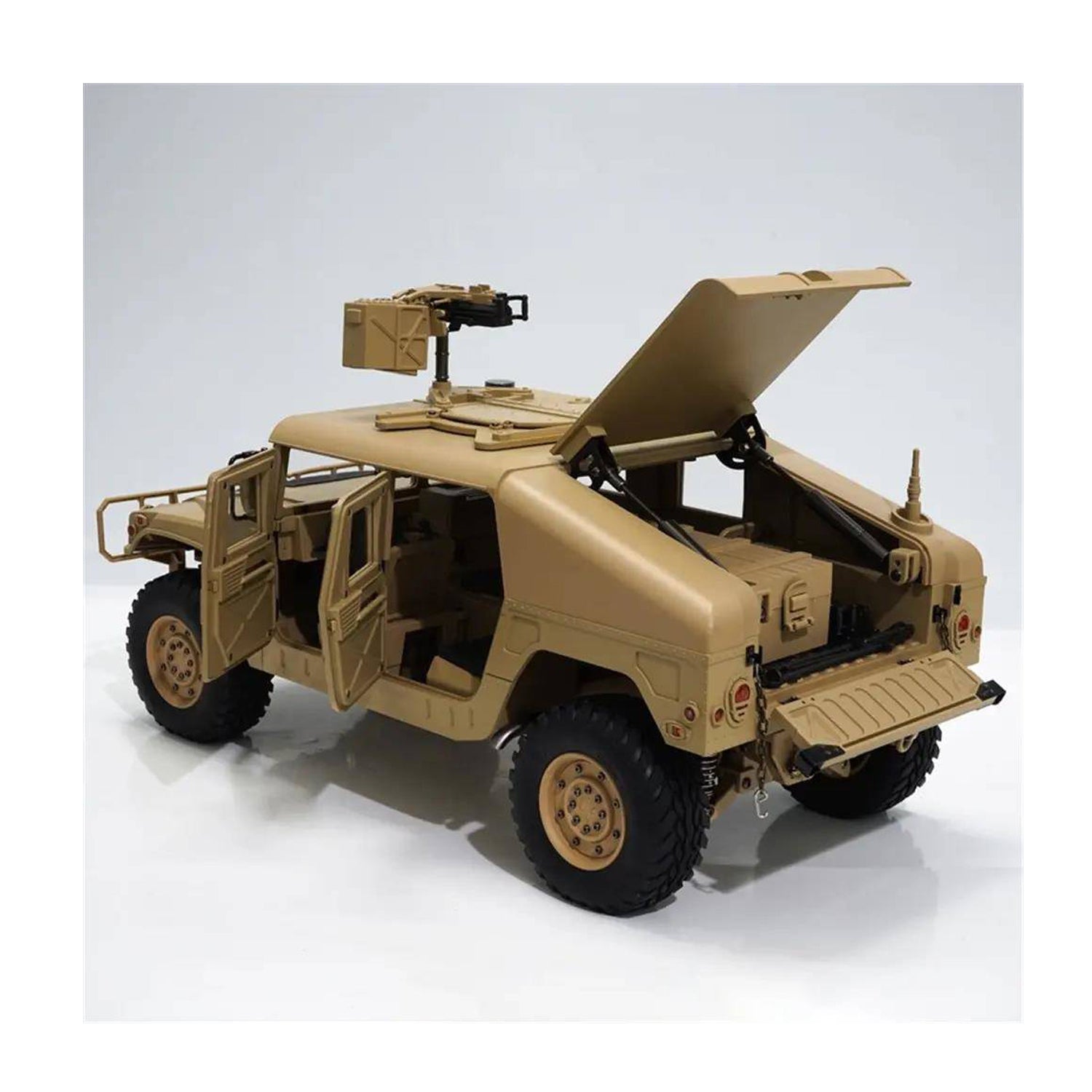 HG P408 US Humvee 1/10 RC Modellauto Militärfahrzeug LKW ohne Batterie Ladegerät 16CH 2.4G 4WD