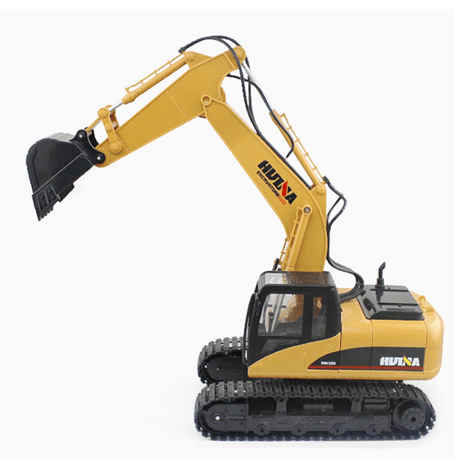 HuiNa Toys 1550 Metall Bagger 15Kanäle 2.4G 1/12 RC Metal Excavator Charging RC Car