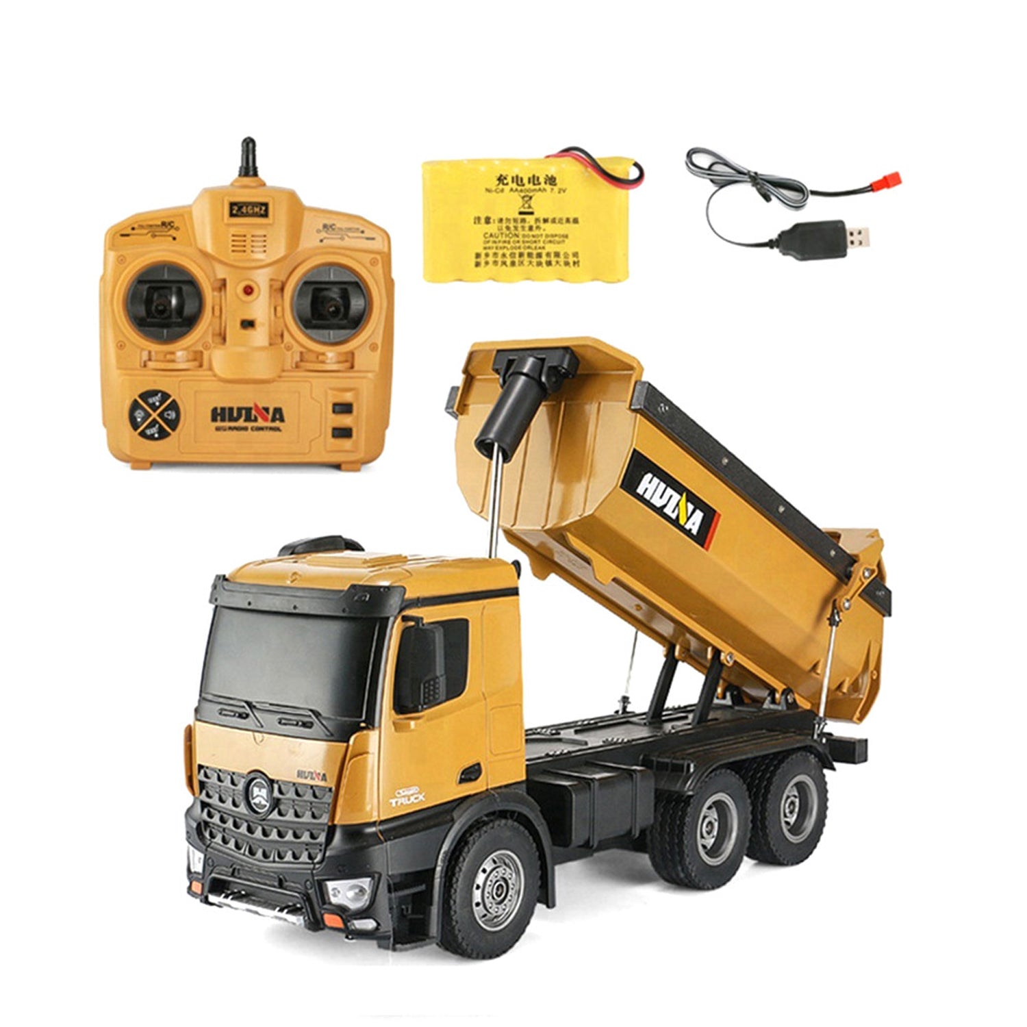 HuiNa Toys 1573 Metall Laster LKW Truc 10Kanäle 2.4G 1/14 RC Metal Truck Charging RC Car RTR