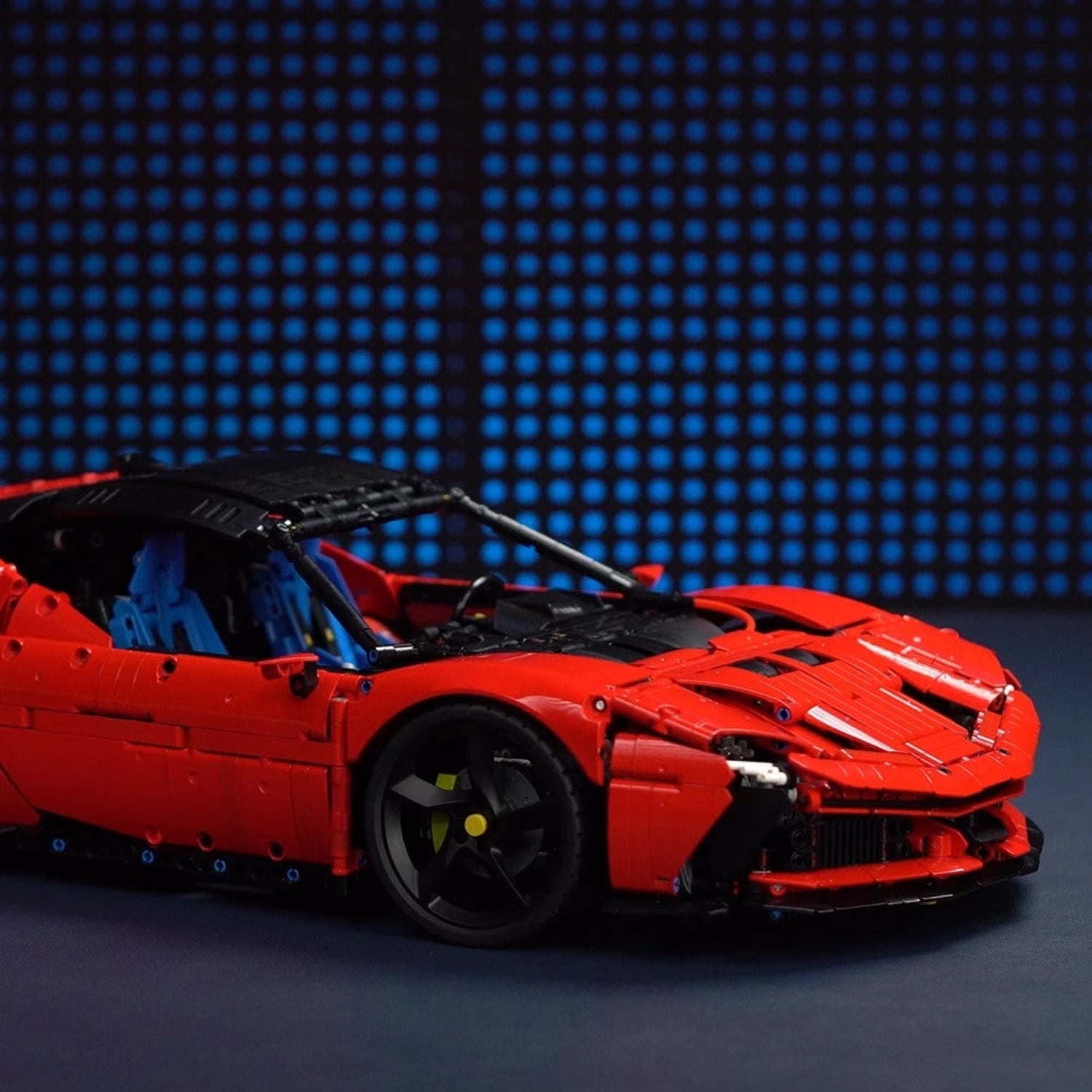 Klemmbao MOC-02 SF90 1:8 - Sportwagen Ferrarii SF90XX Car Technik Bausteine